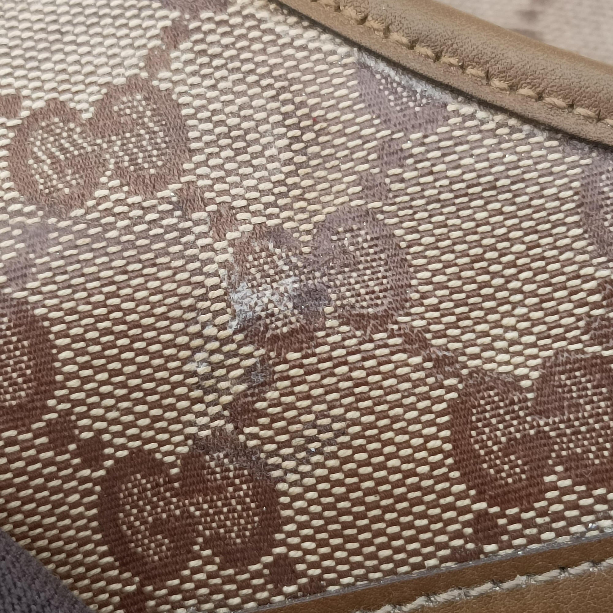 Vintage Gucci New Jackie Brown×gBeige canvas×leather 203494 handbag | stylenewstar