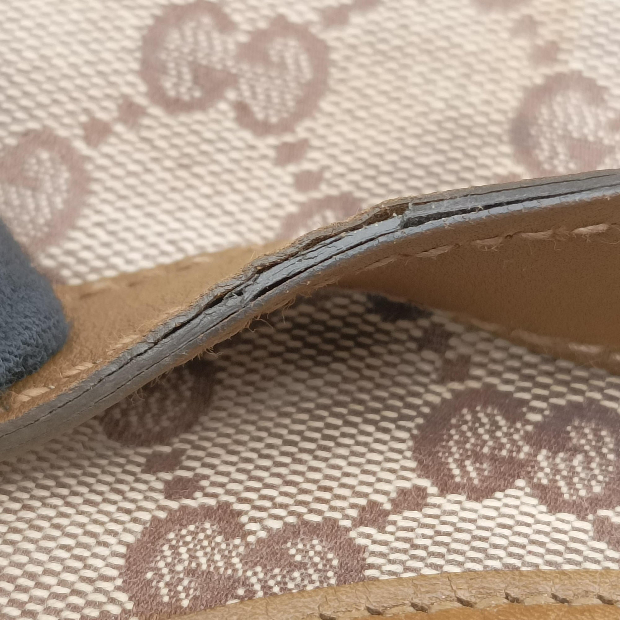 Vintage Gucci New Jackie Brown×gBeige canvas×leather 203494 handbag | stylenewstar