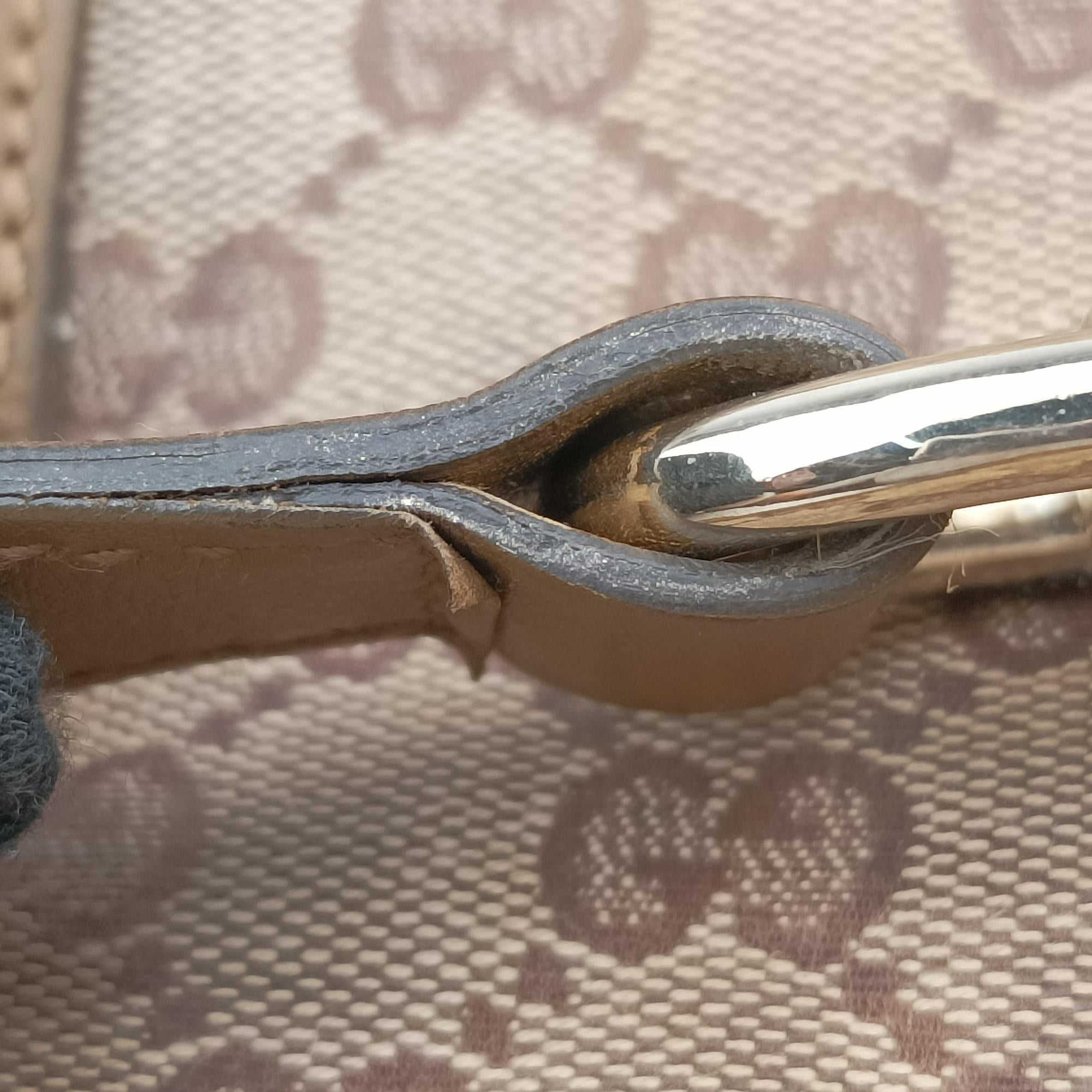 Vintage Gucci New Jackie Brown×gBeige canvas×leather 203494 handbag | stylenewstar
