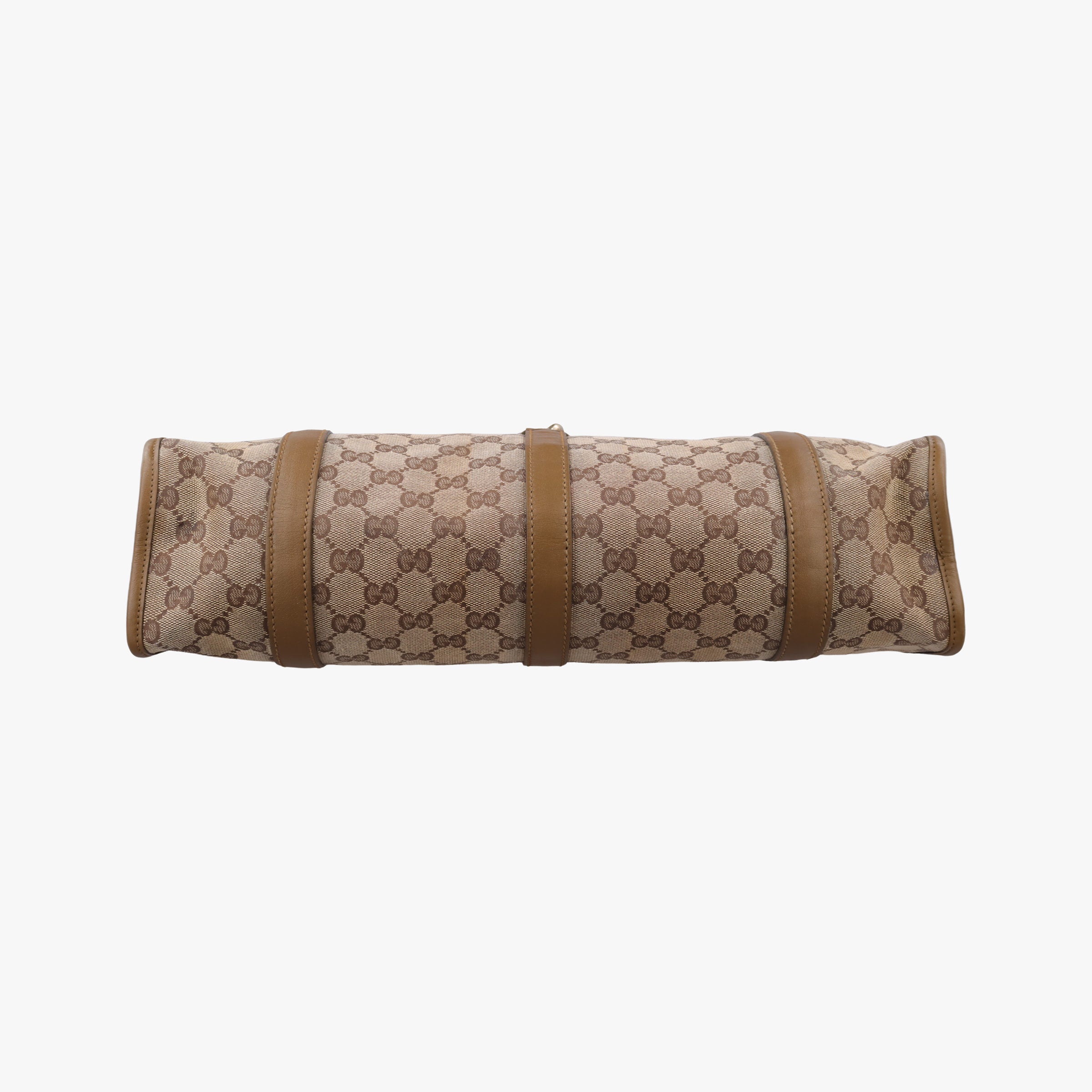 Vintage Gucci New Jackie Brown×gBeige canvas×leather 203494 handbag | stylenewstar