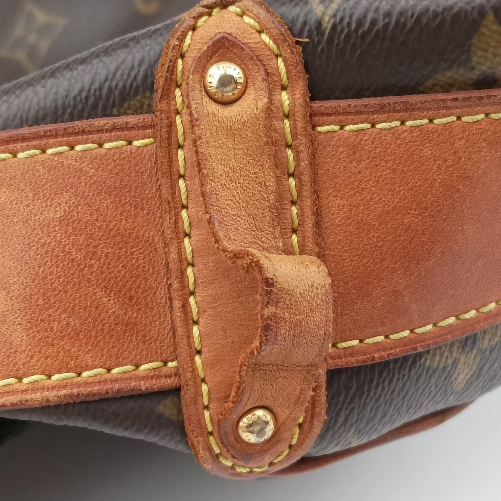 Pre-owned Louis Vuitton TULUM GM Brown Monogram Canvas M40075 shoulderbag | stylenewstar