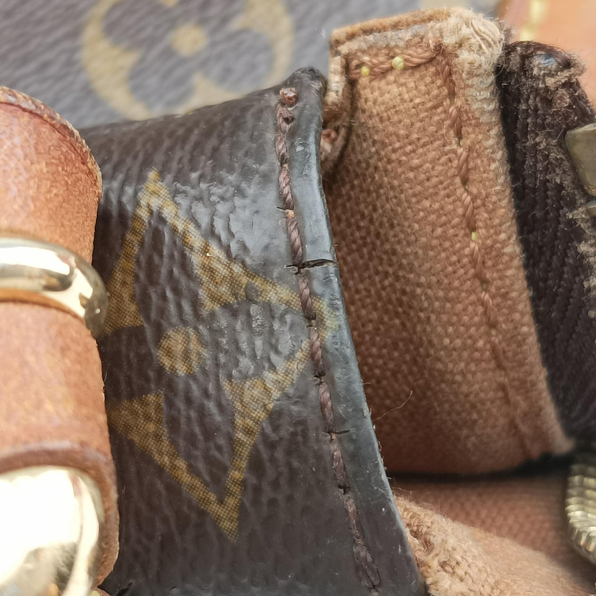 Pre-owned Louis Vuitton TULUM GM Brown Monogram Canvas M40075 shoulderbag | stylenewstar