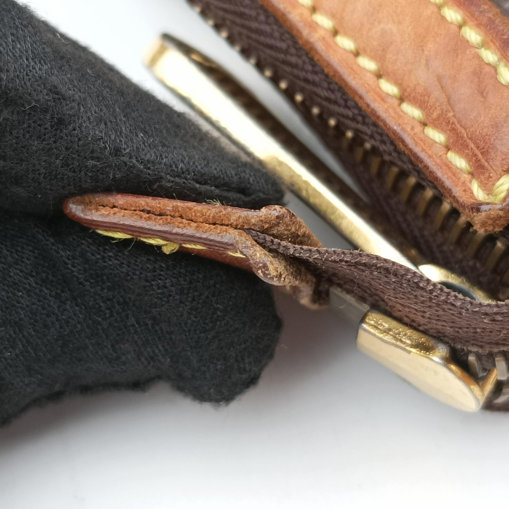 Pre-owned Louis Vuitton TULUM GM Brown Monogram Canvas M40075 shoulderbag | stylenewstar