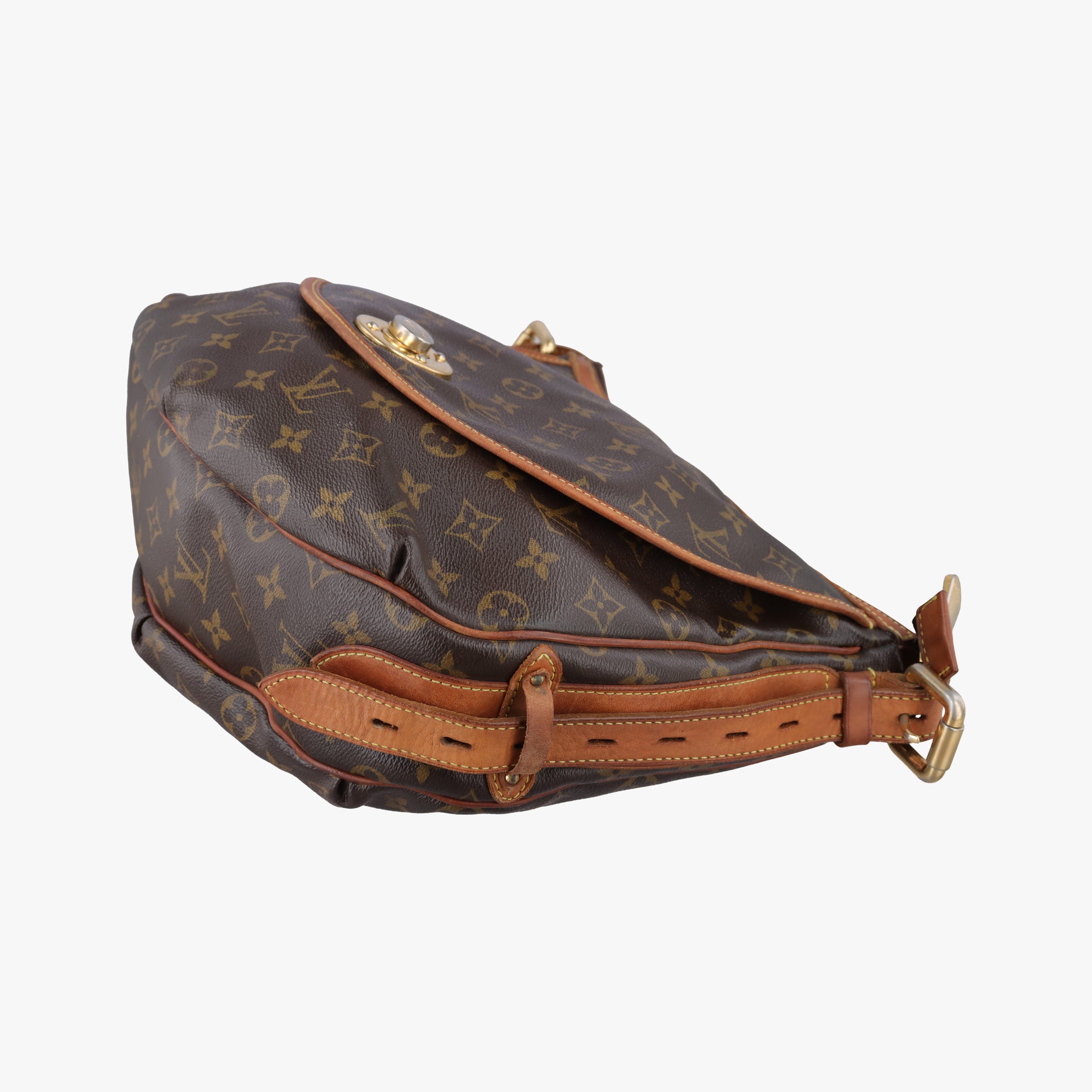 Pre-owned Louis Vuitton TULUM GM Brown Monogram Canvas M40075 shoulderbag | stylenewstar