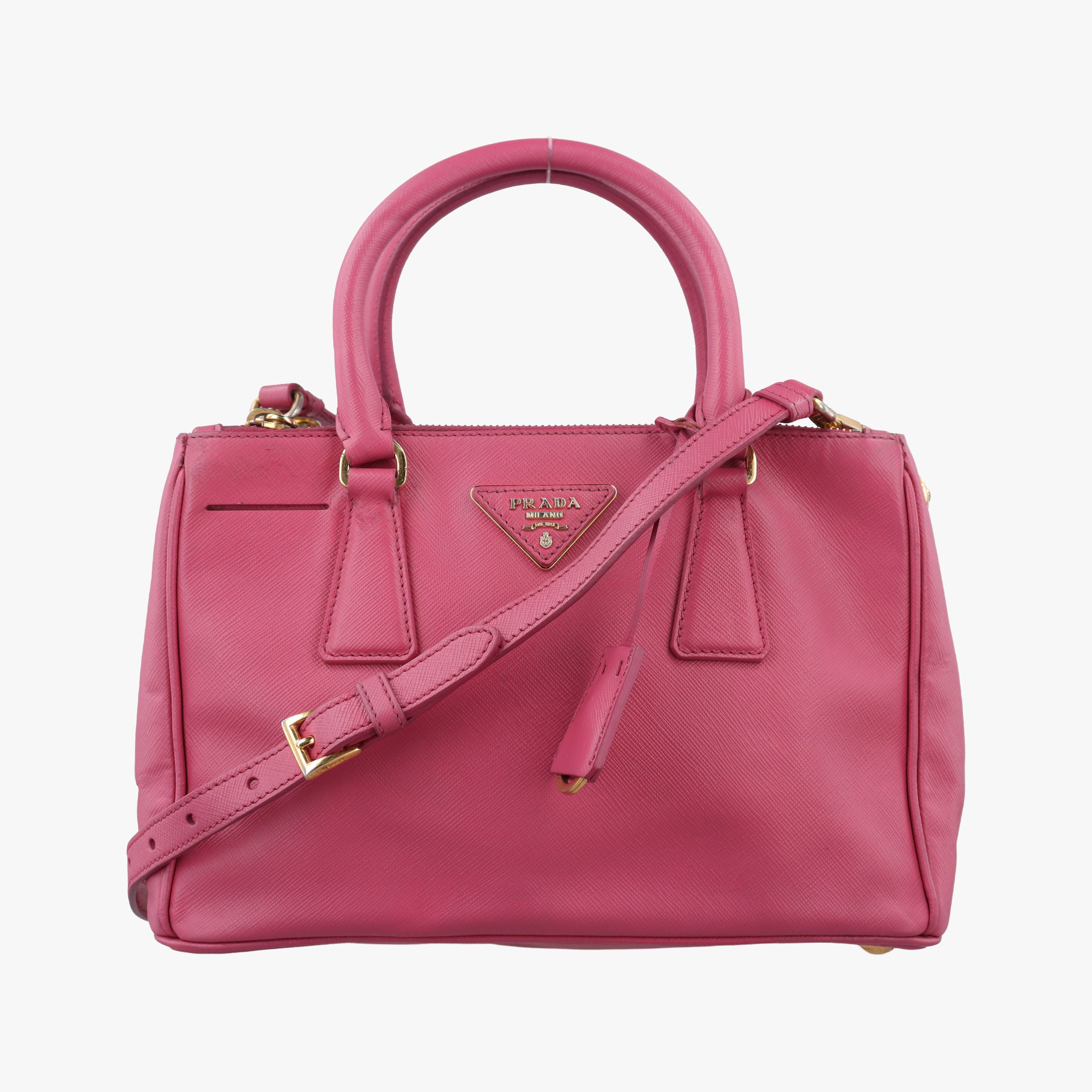 Pre-owned Prada Galleria Rose SAFFIANO Leather BN1786 shoulderbag | stylenewstar