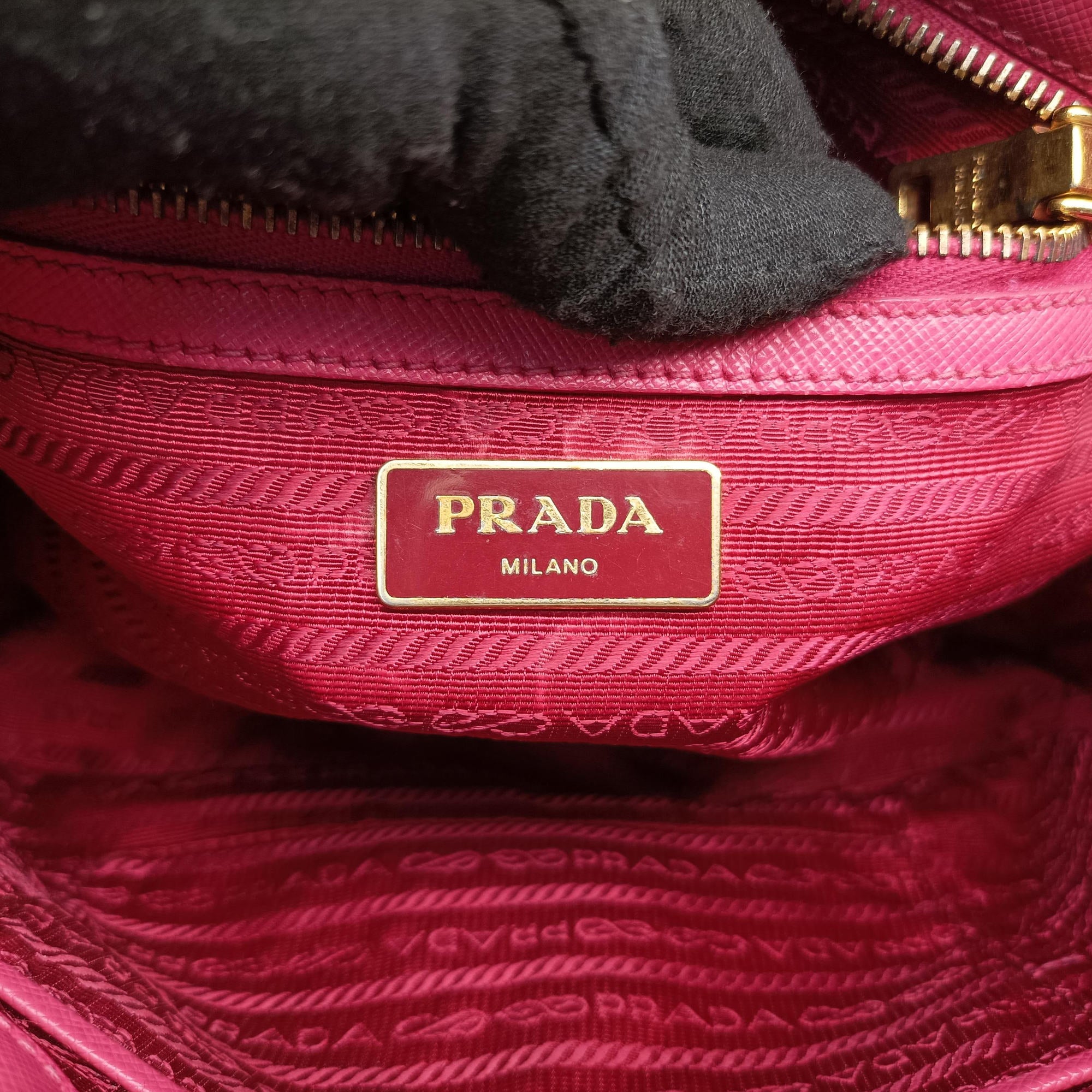 Pre-owned Prada Galleria Rose SAFFIANO Leather BN1786 shoulderbag | stylenewstar