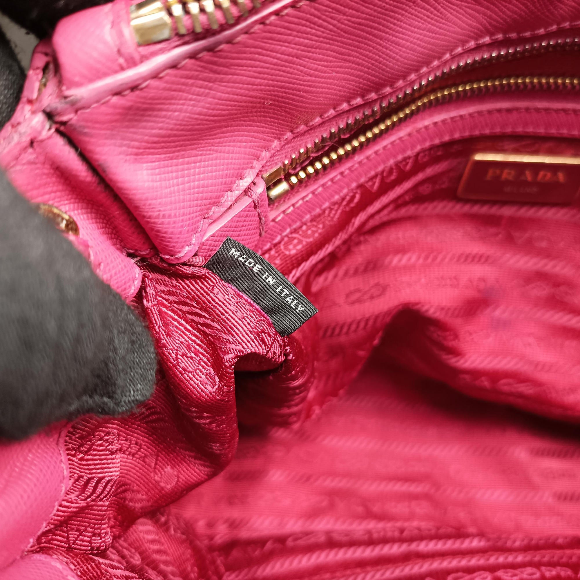 Pre-owned Prada Galleria Rose SAFFIANO Leather BN1786 shoulderbag | stylenewstar