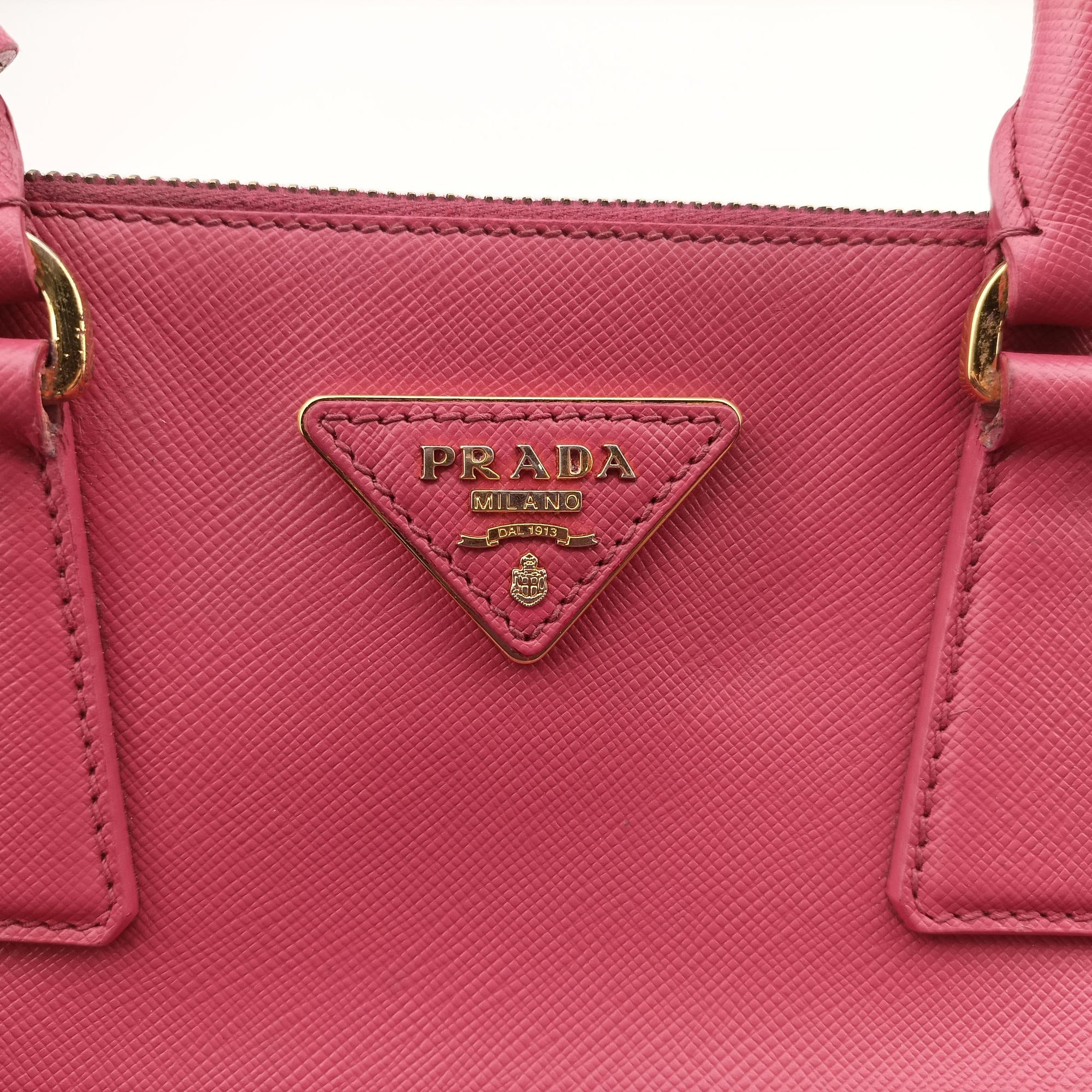Pre-owned Prada Galleria Rose SAFFIANO Leather BN1786 shoulderbag | stylenewstar