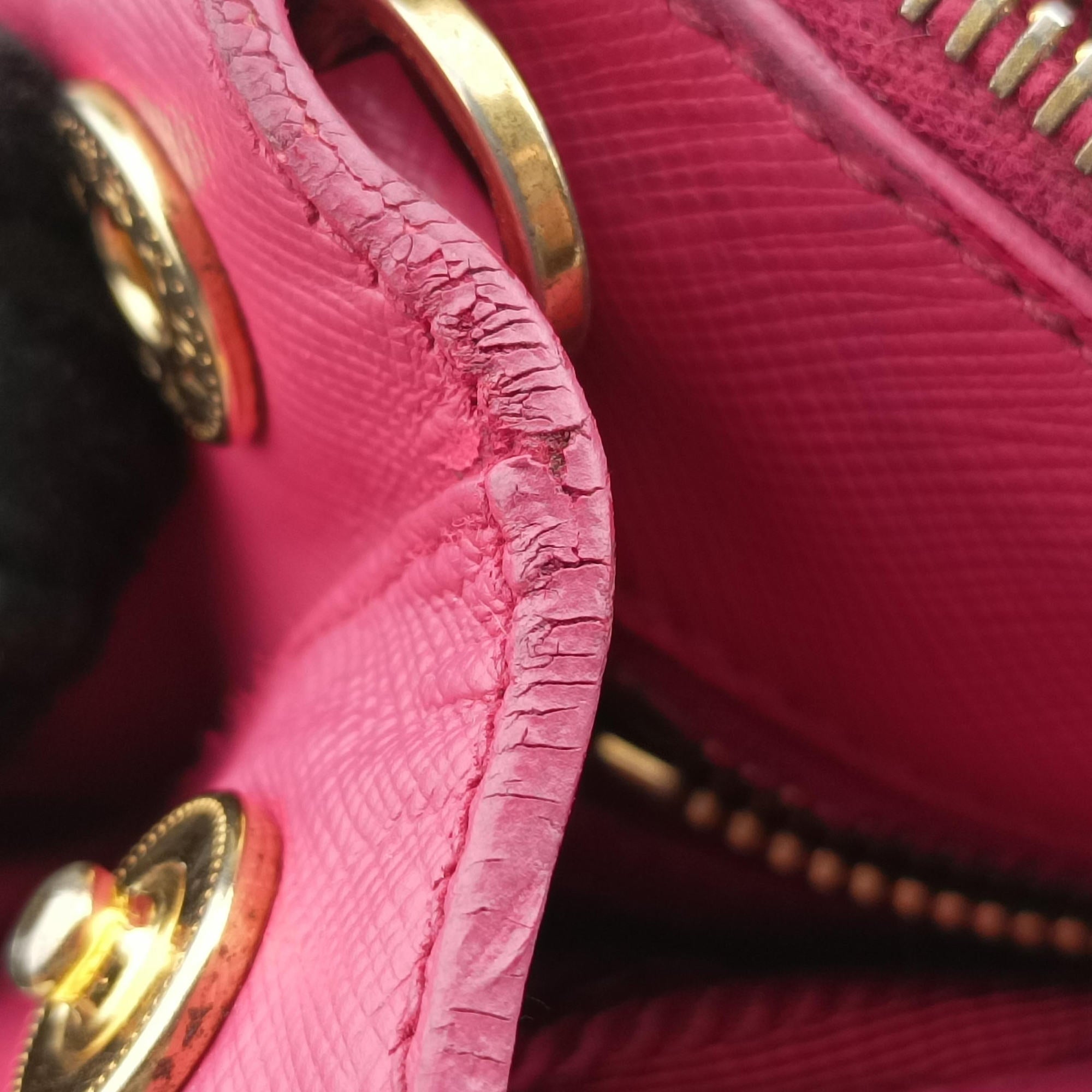Pre-owned Prada Galleria Rose SAFFIANO Leather BN1786 shoulderbag | stylenewstar