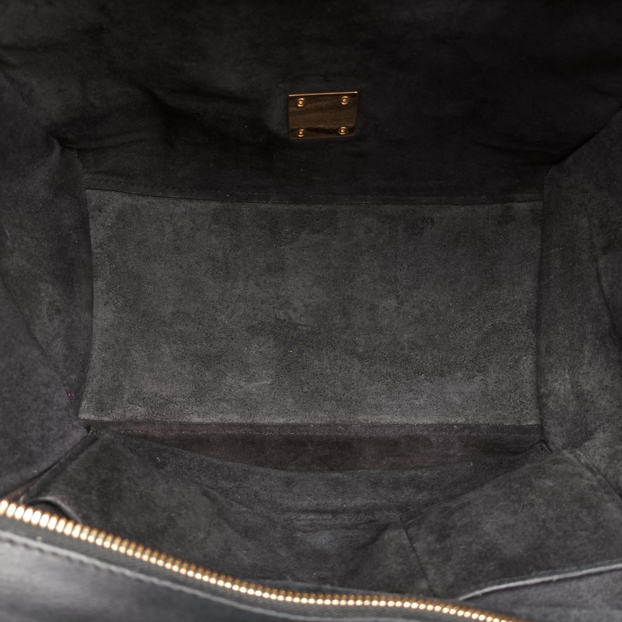 Secondhand Celine Trapeze Brown × Black Snakeskin × Leather  shoulderbag | stylenewstar