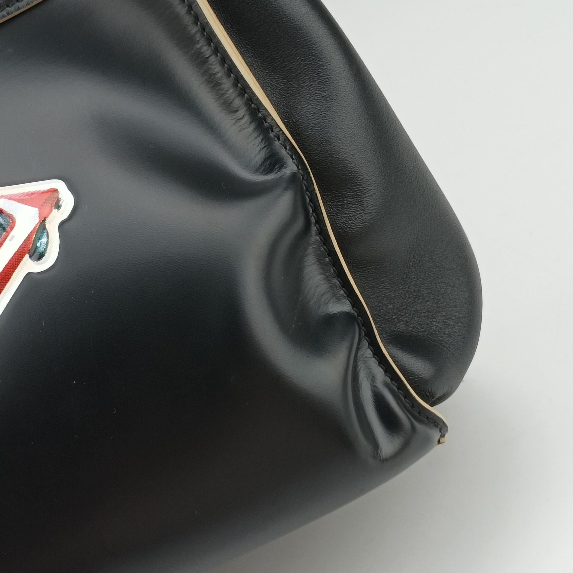 Pre-owned Louis Vuitton World Tour City Steamer MM  Black×multicolor Leather M43080 shoulderbag | stylenewstar
