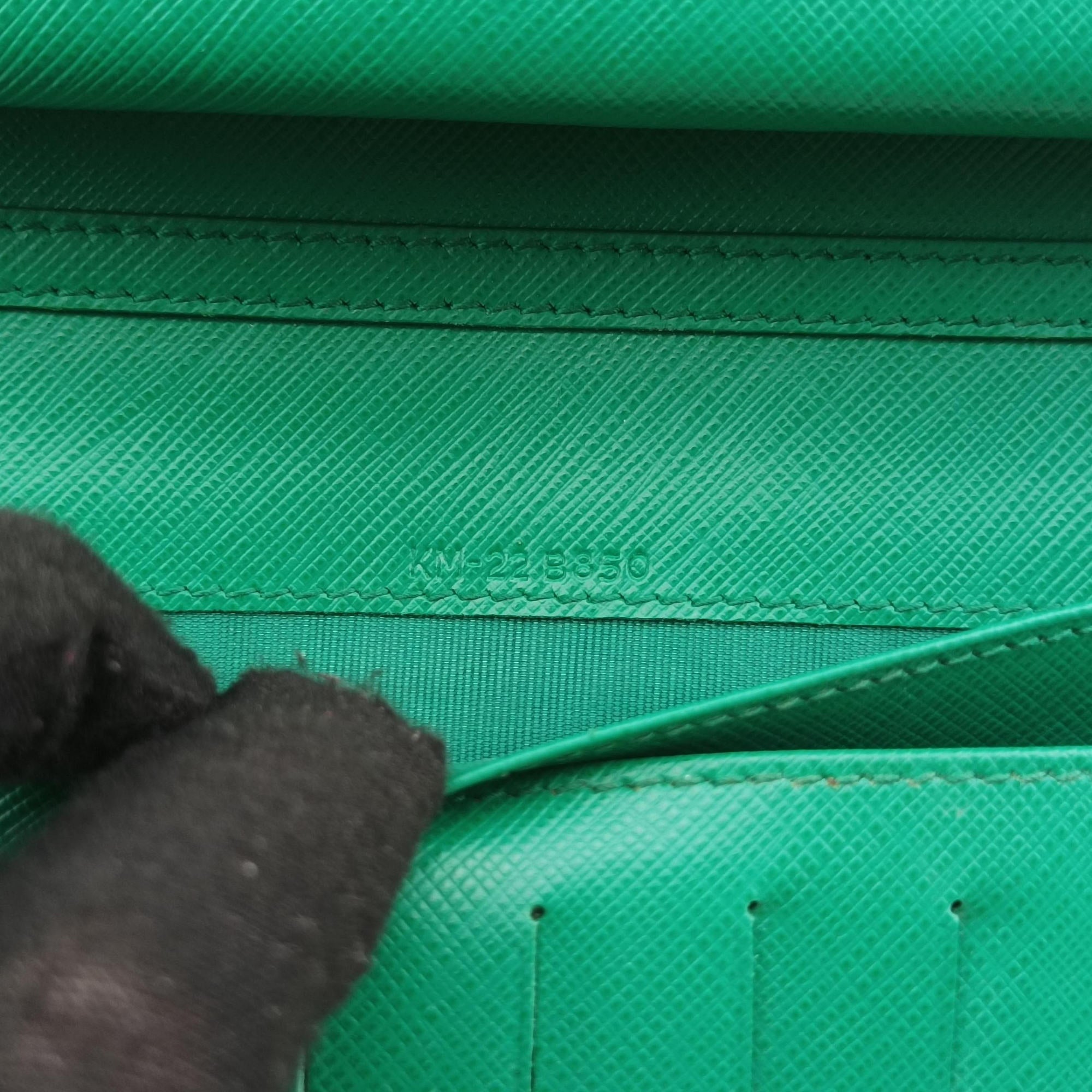 Secondhand Ferragamo Ginny Vara Green Leather  shoulderbag | stylenewstar