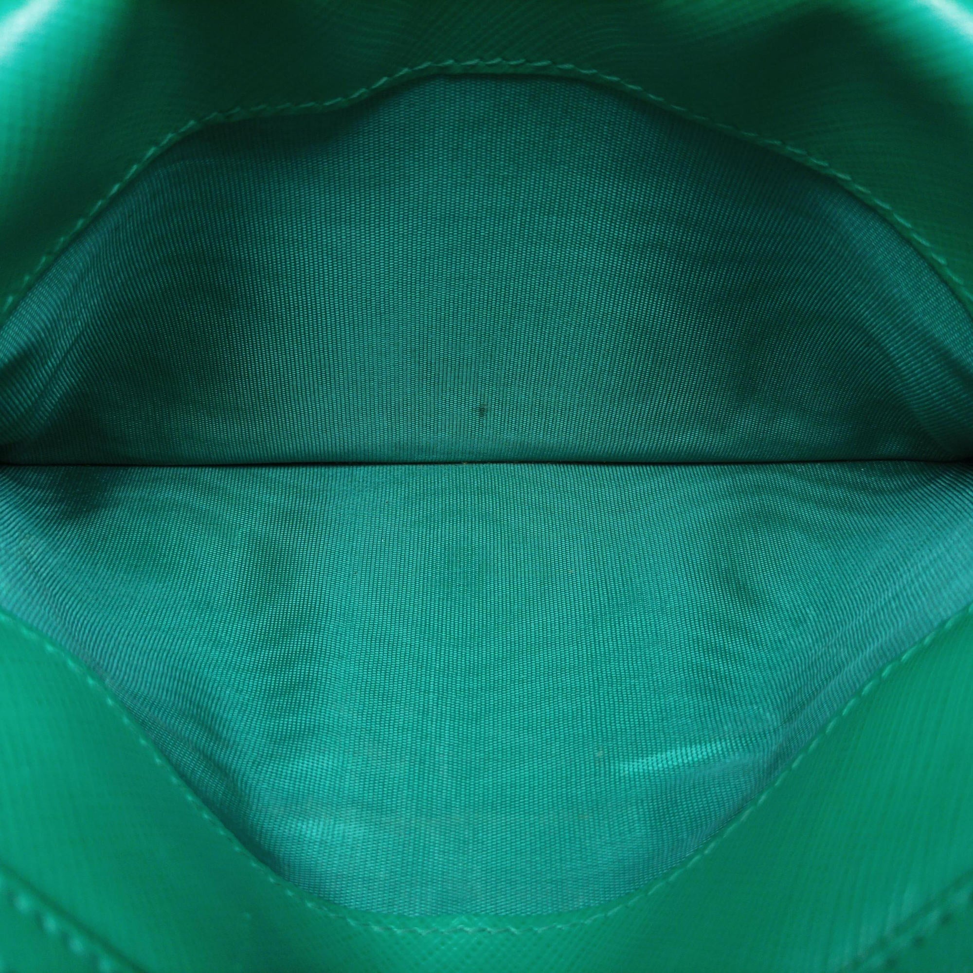 Secondhand Ferragamo Ginny Vara Green Leather  shoulderbag | stylenewstar