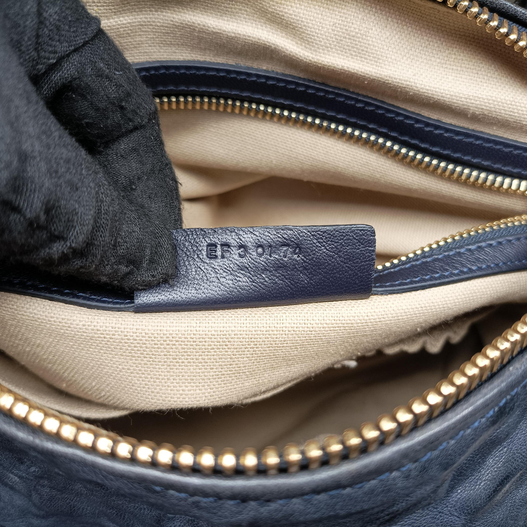 Pre-owned Givenchy Pandora Navy Leather  shoulderbag | stylenewstar