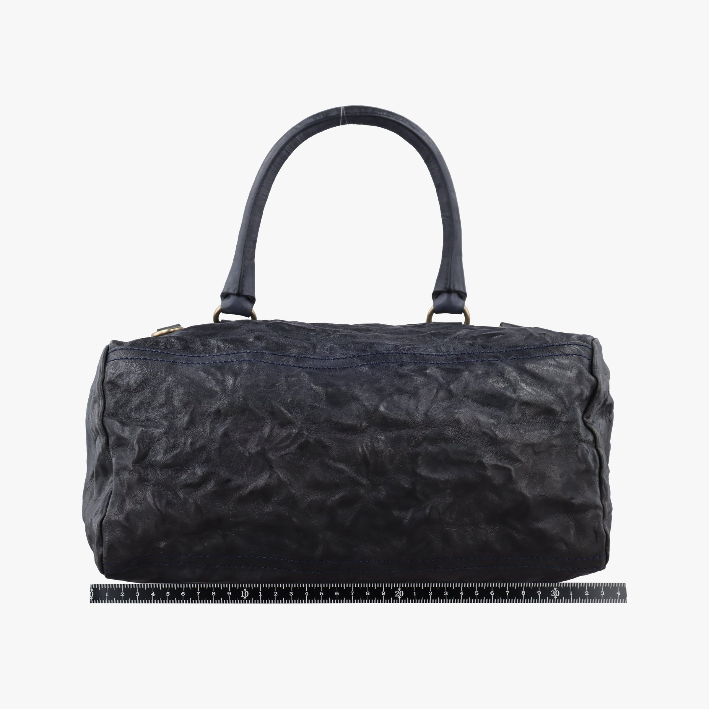 Pre-owned Givenchy Pandora Navy Leather  shoulderbag | stylenewstar