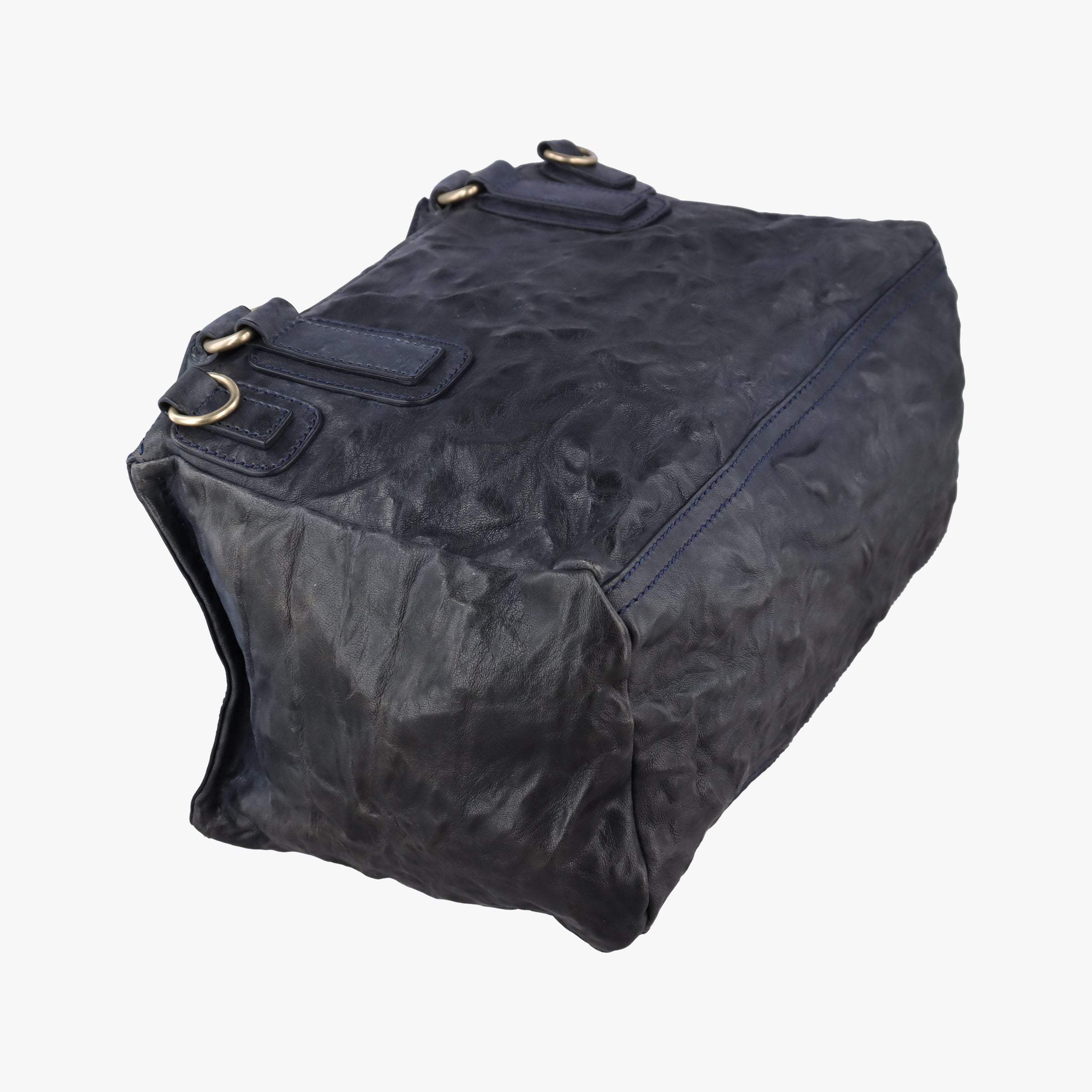 Pre-owned Givenchy Pandora Navy Leather  shoulderbag | stylenewstar