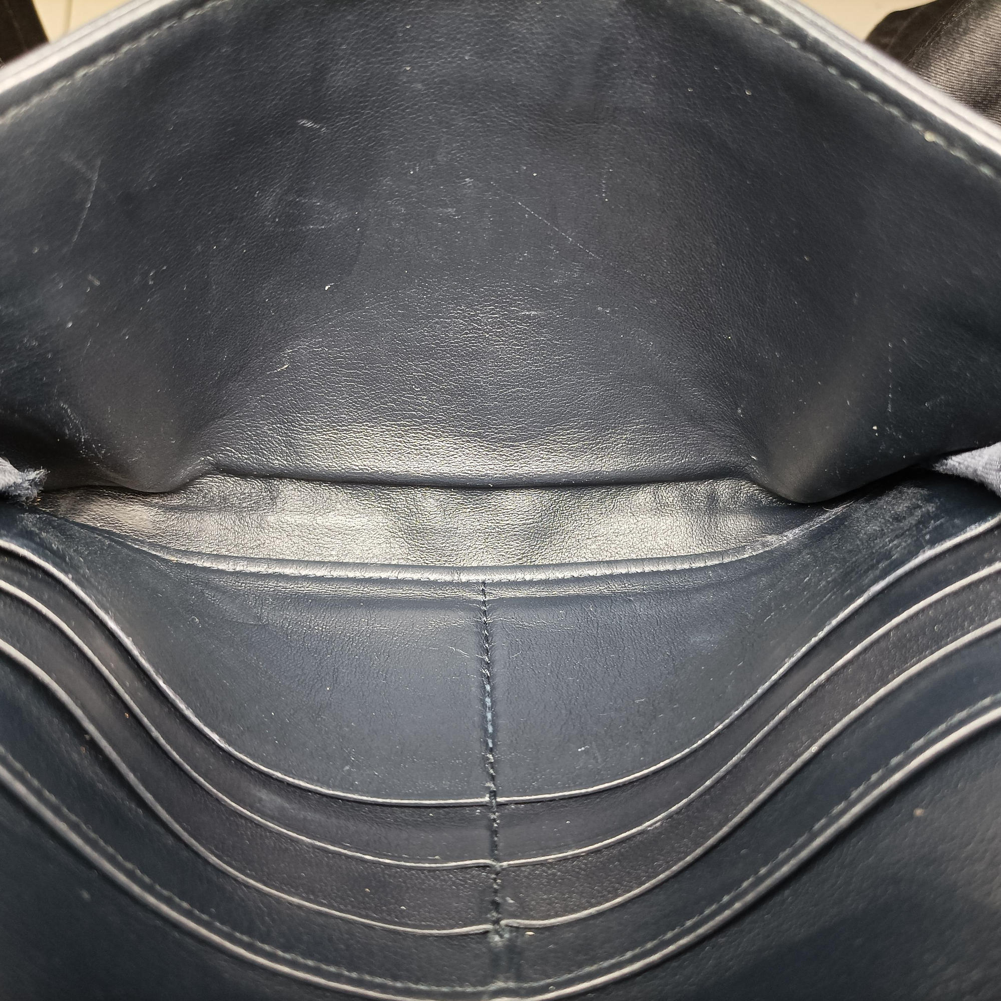 Vintage Christian Dior Saddle Navy×Gray jacquard  shoulderbag | stylenewstar