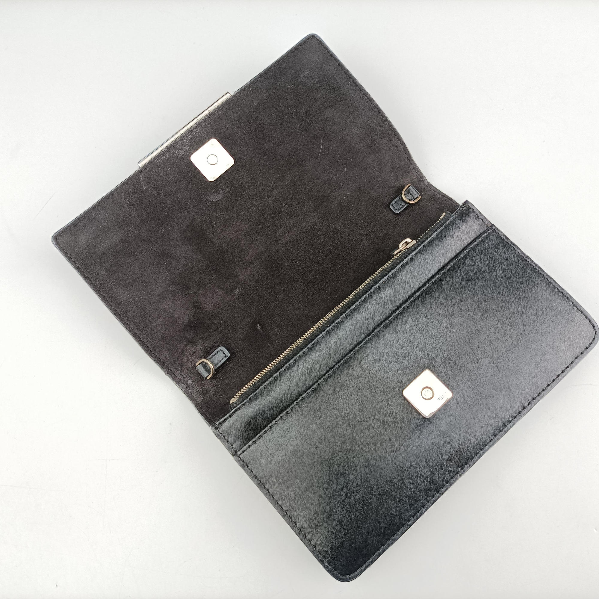 Vintage Fendi Monster Eyes Tube Black×multicolor Leather 8M0346 shoulderbag | stylenewstar