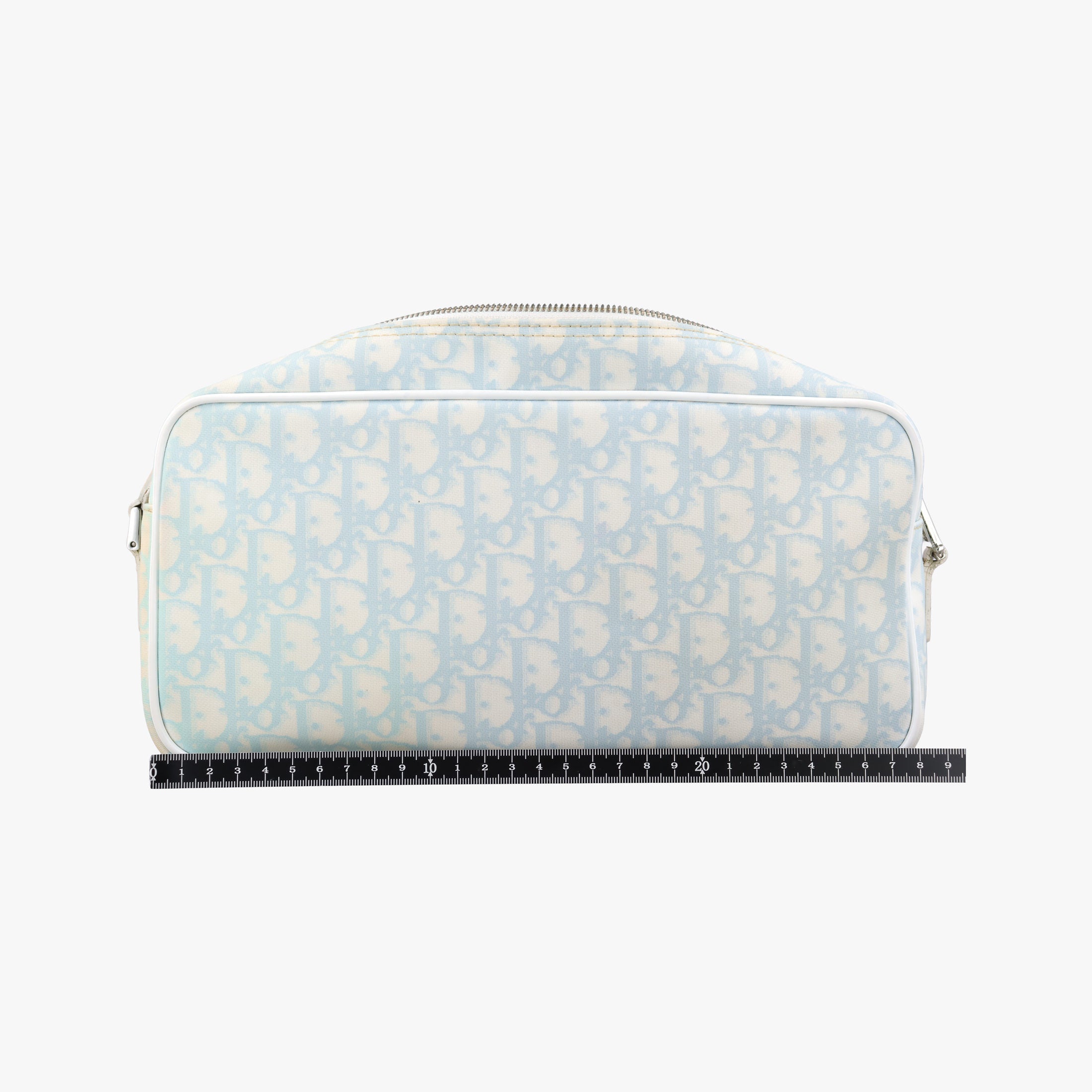 Vintage Christian Dior Trotter Blue Coated Canvas Leather  shoulderbag | stylenewstar