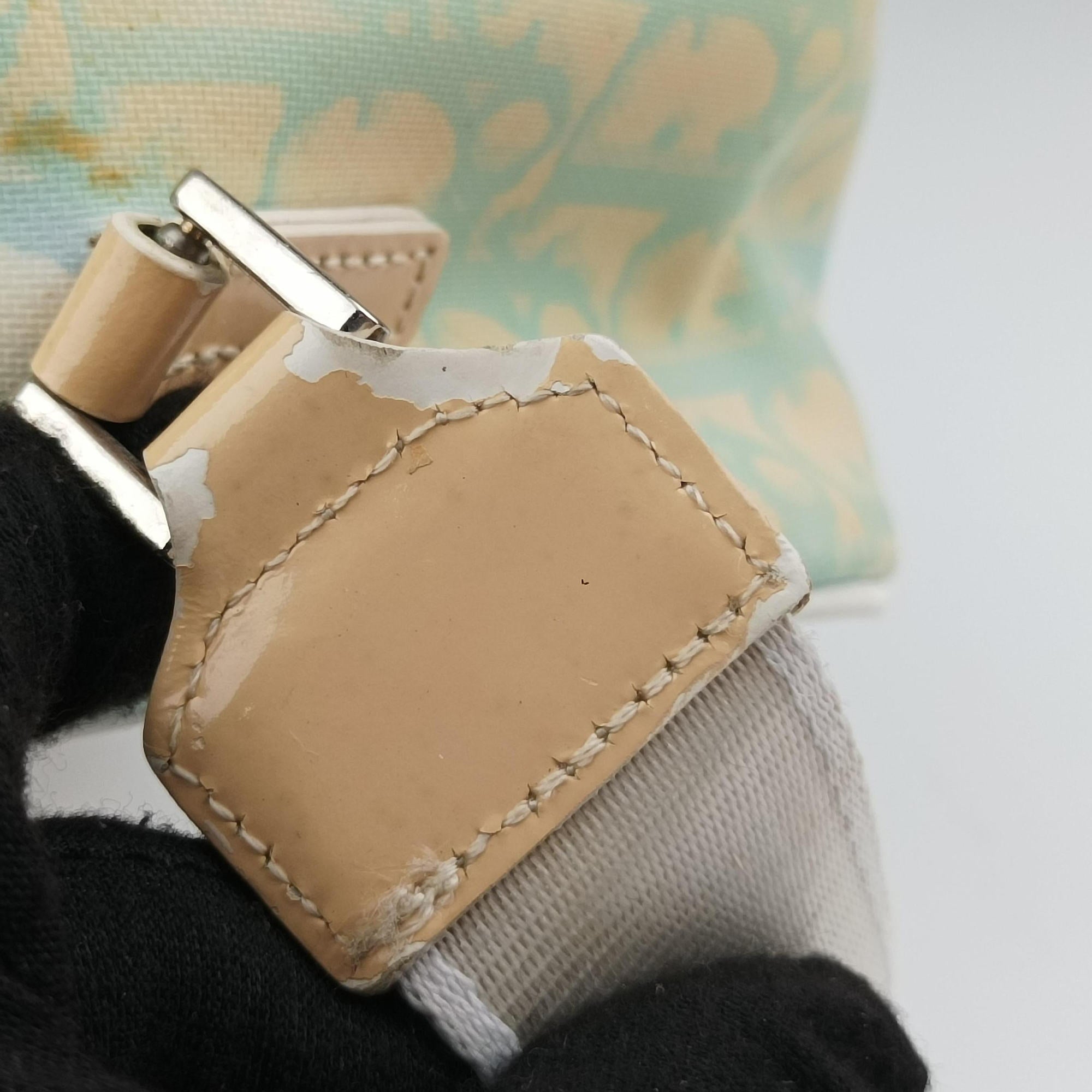 Vintage Christian Dior Trotter Blue Coated Canvas Leather  shoulderbag | stylenewstar
