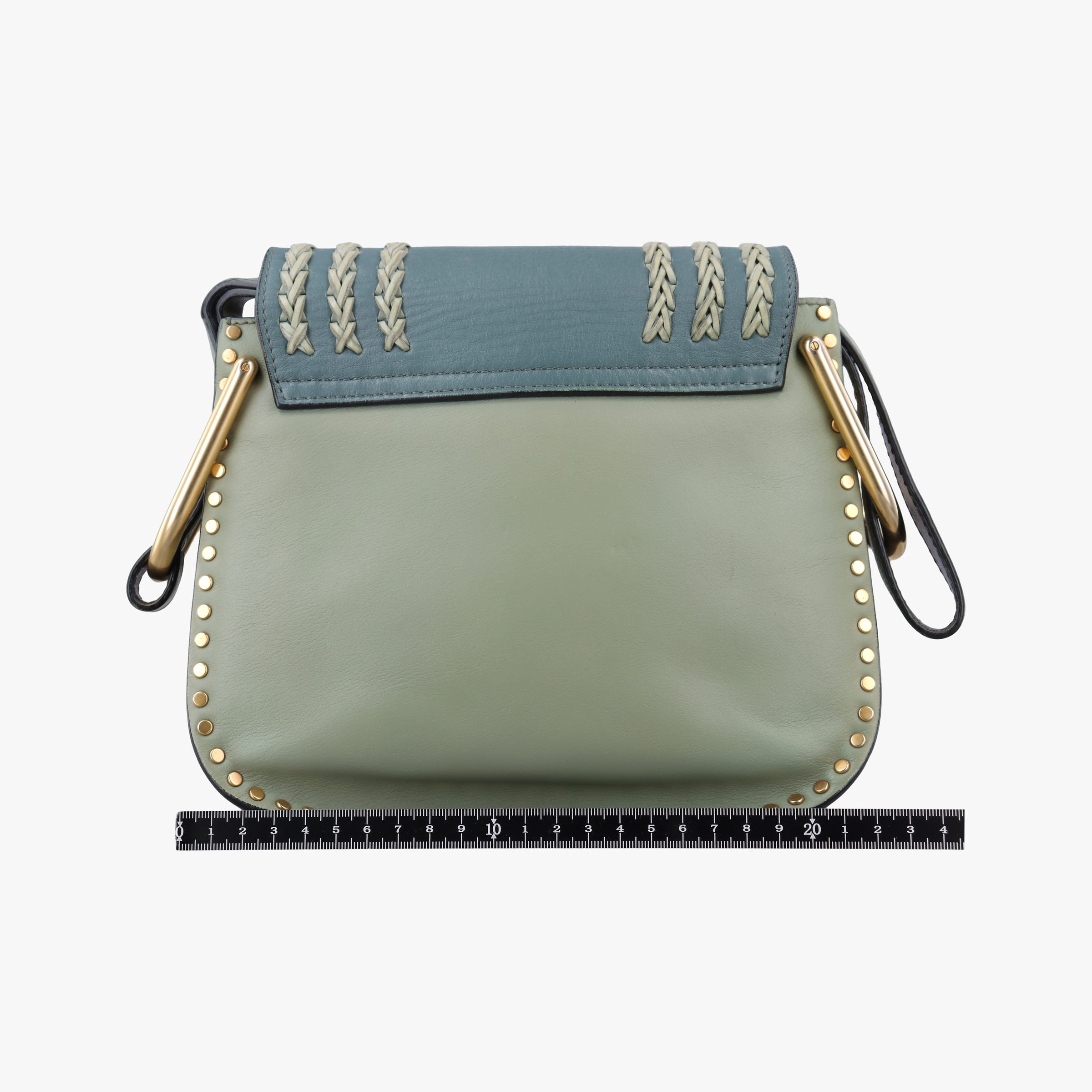 Vintage Chloe Hudson Blue × Green leather  shoulderbag | stylenewstar
