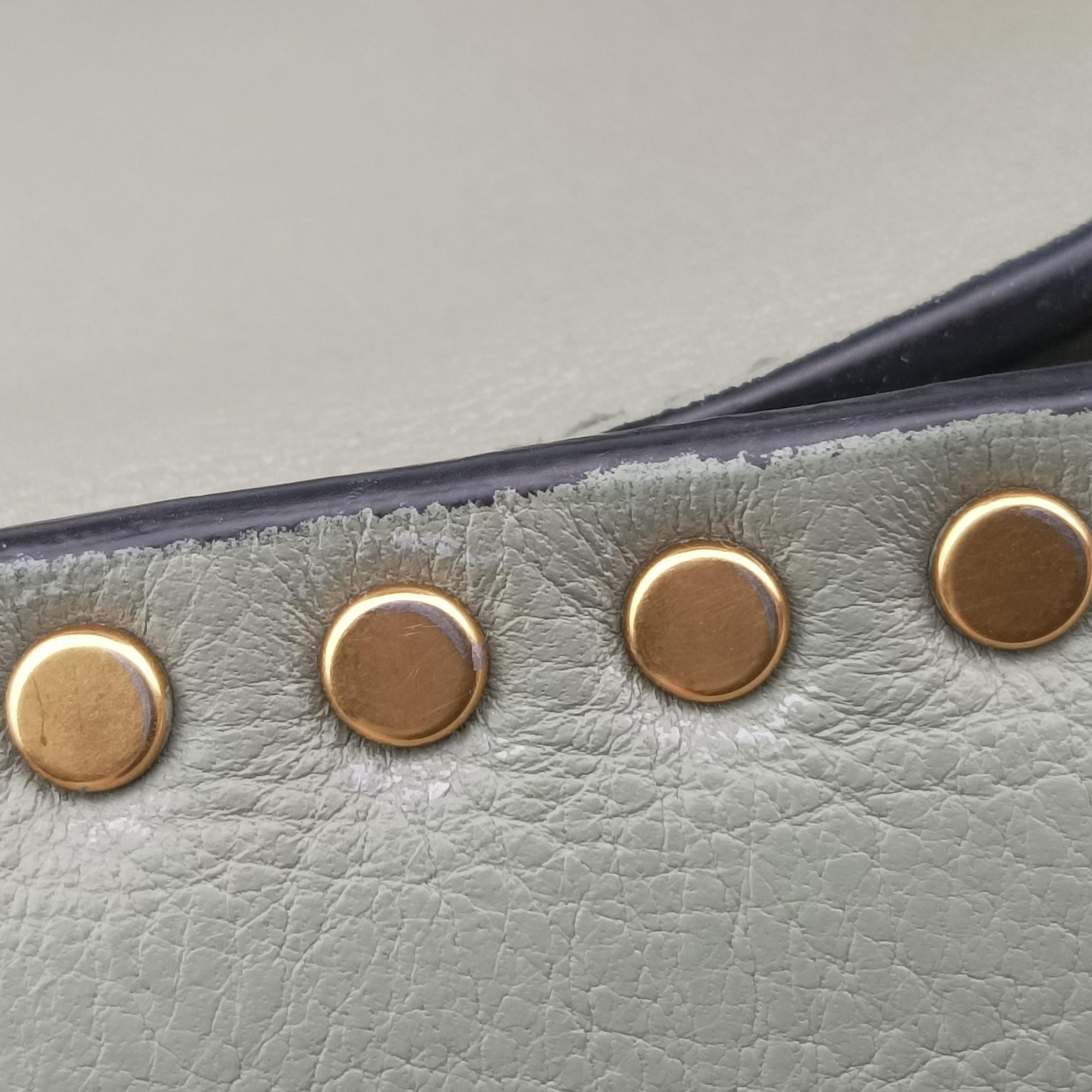 Vintage Chloe Hudson Blue × Green leather  shoulderbag | stylenewstar