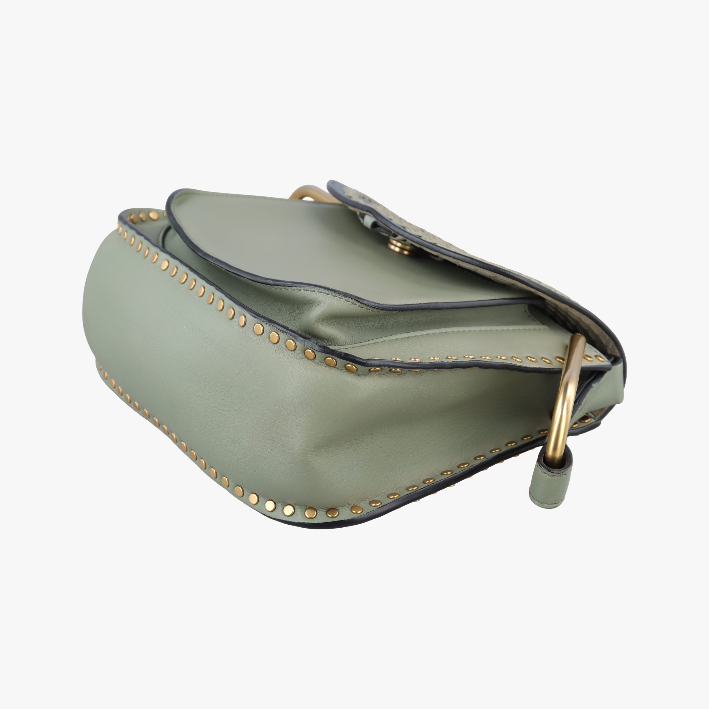 Vintage Chloe Hudson Blue × Green leather  shoulderbag | stylenewstar