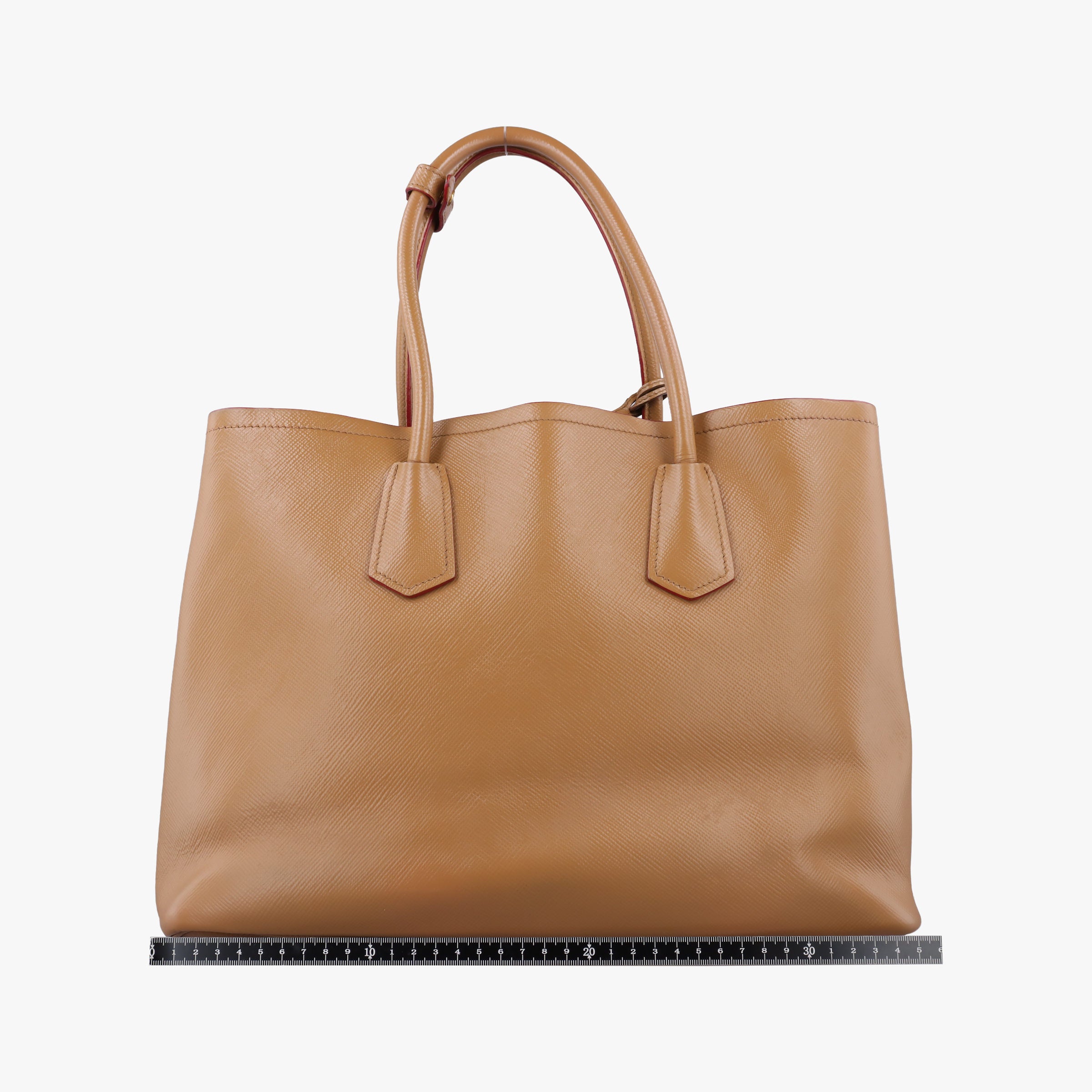 Secondhand Prada Double Cuir Camel SAFFIANO Leather BN2755 shoulderbag | stylenewstar