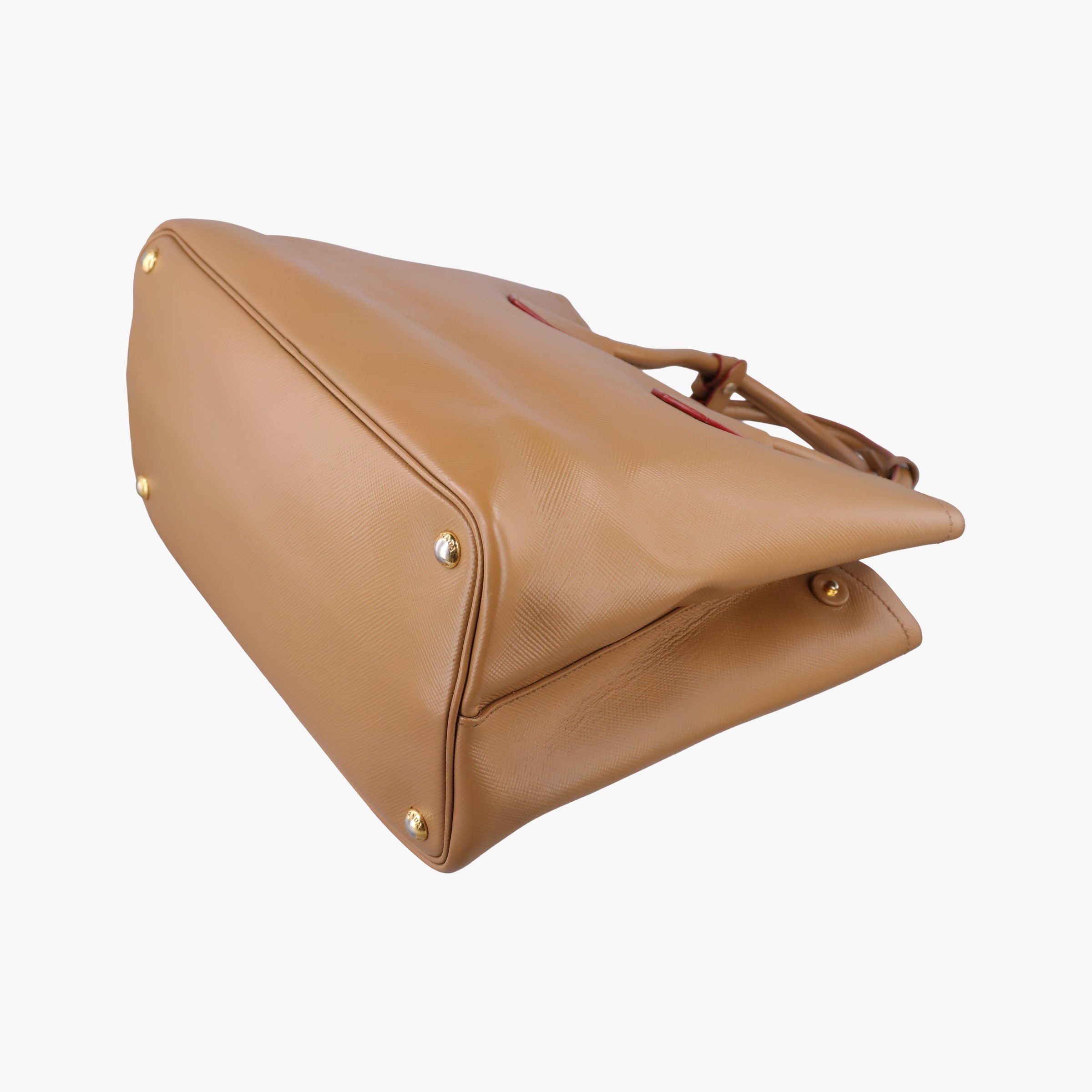Secondhand Prada Double Cuir Camel SAFFIANO Leather BN2755 shoulderbag | stylenewstar