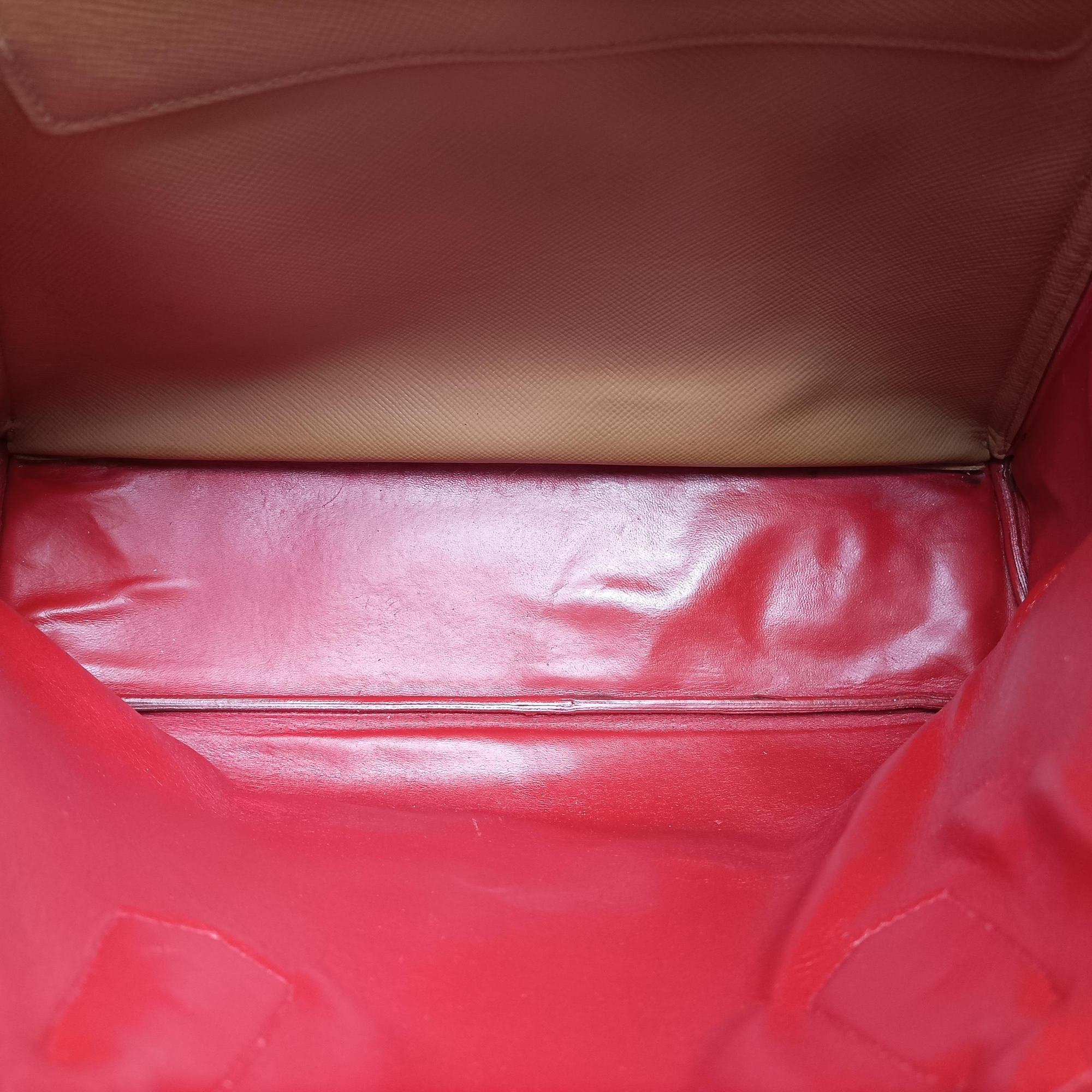 Secondhand Prada Double Cuir Camel SAFFIANO Leather BN2755 shoulderbag | stylenewstar