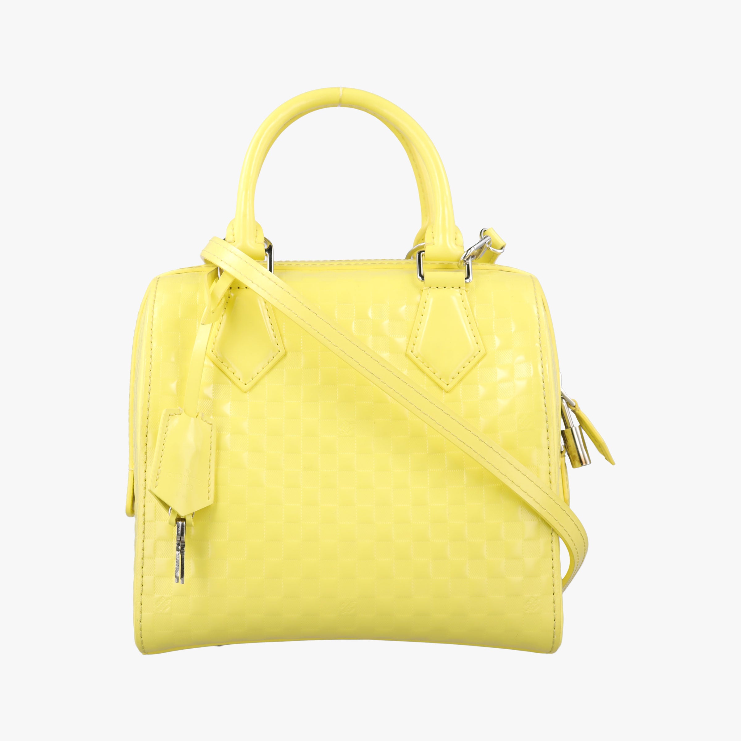 Secondhand Louis Vuitton SPEEDY CUBE PM JAUNE Damier Facets M48902 shoulderbag | stylenewstar
