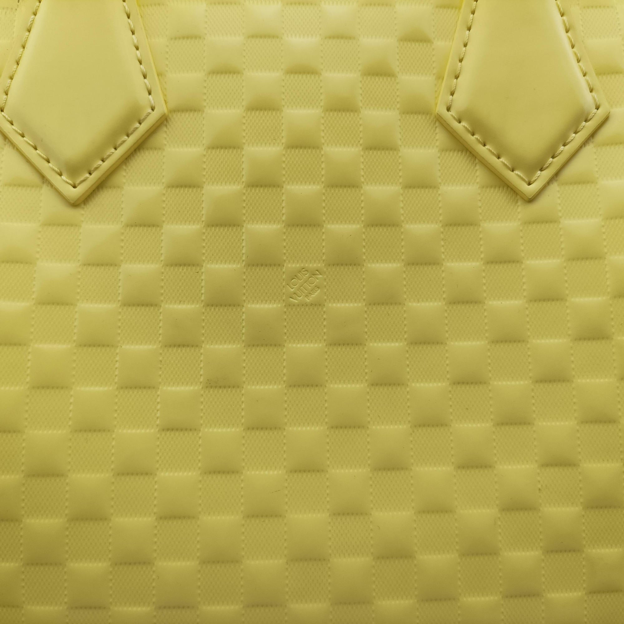 Secondhand Louis Vuitton SPEEDY CUBE PM JAUNE Damier Facets M48902 shoulderbag | stylenewstar