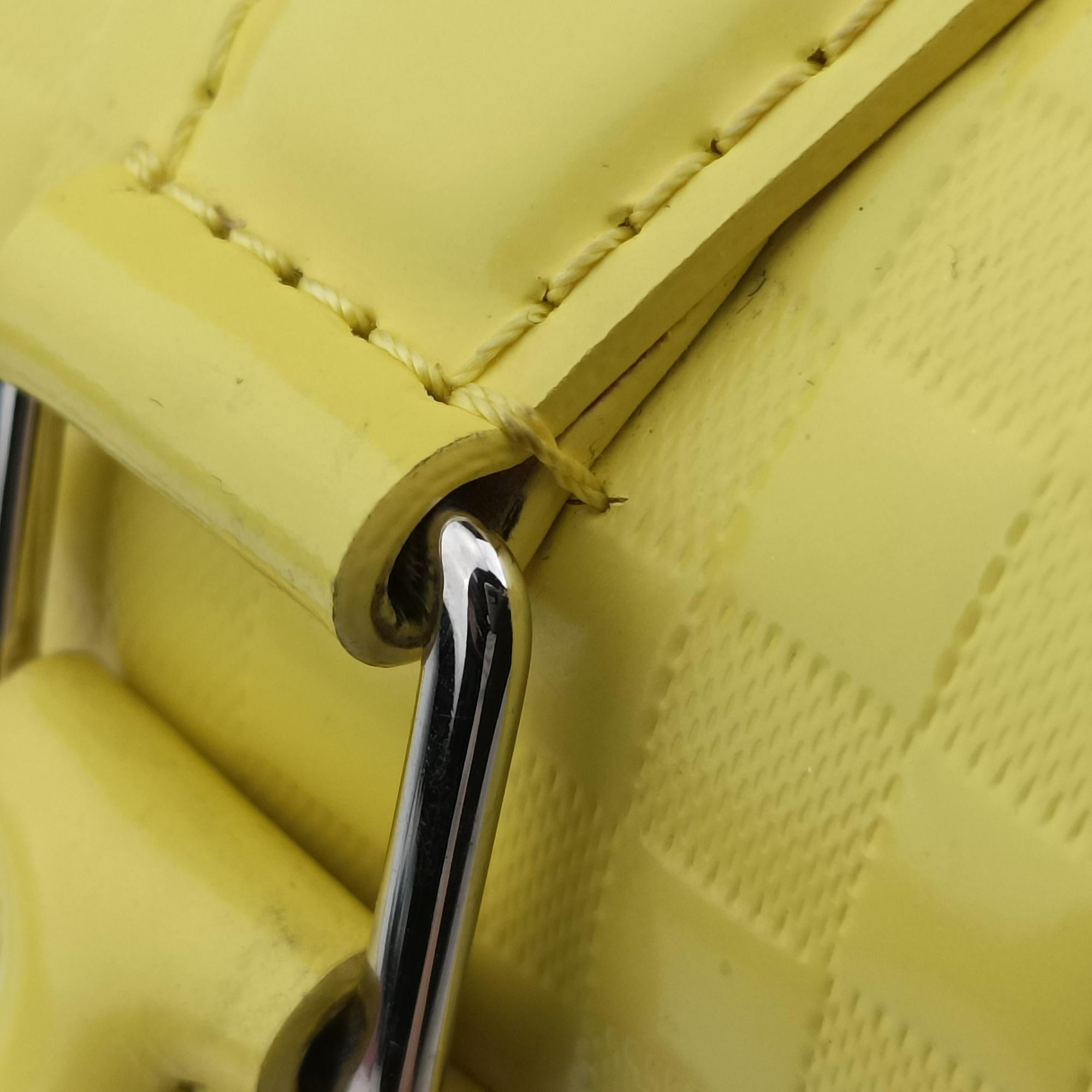 Secondhand Louis Vuitton SPEEDY CUBE PM JAUNE Damier Facets M48902 shoulderbag | stylenewstar