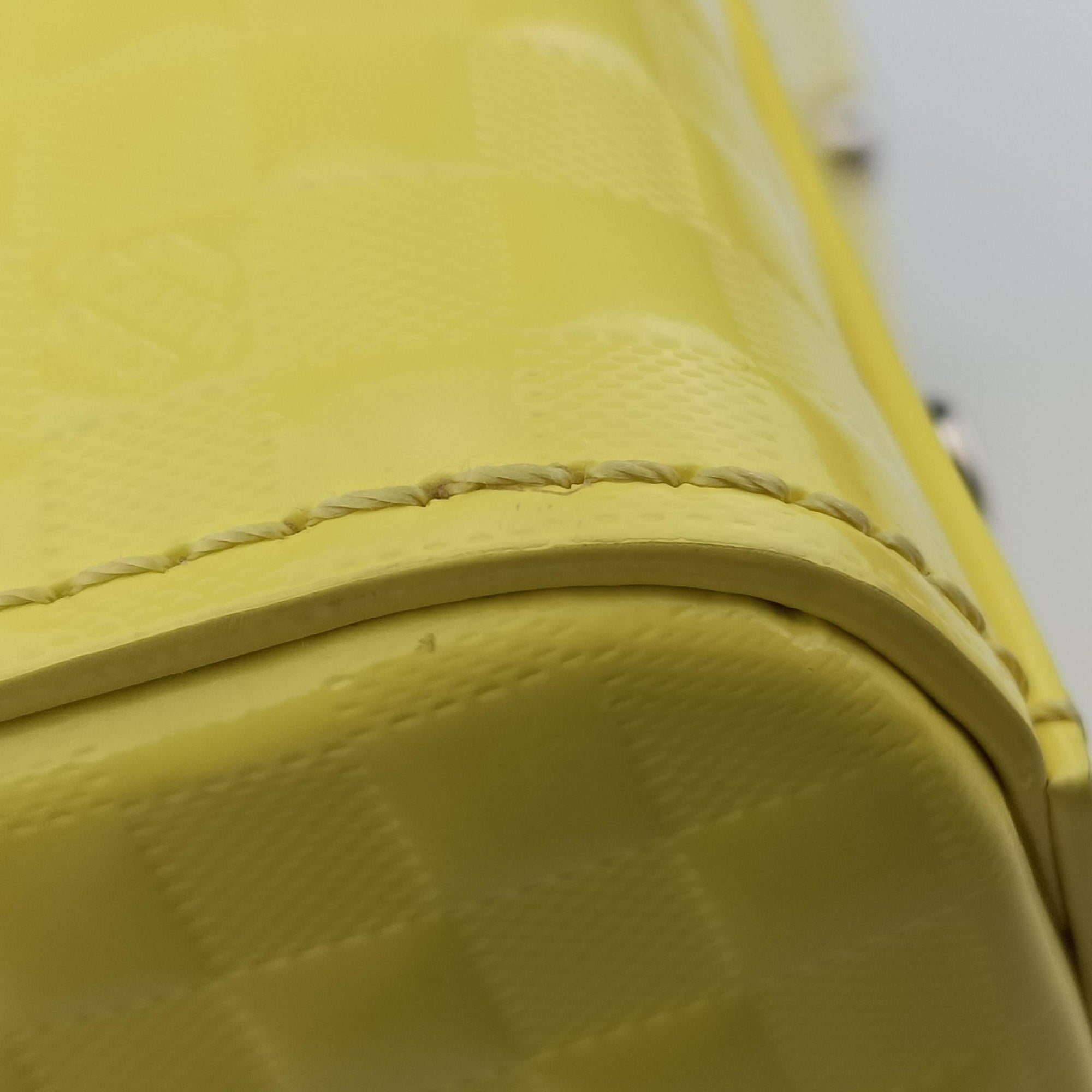 Secondhand Louis Vuitton SPEEDY CUBE PM JAUNE Damier Facets M48902 shoulderbag | stylenewstar