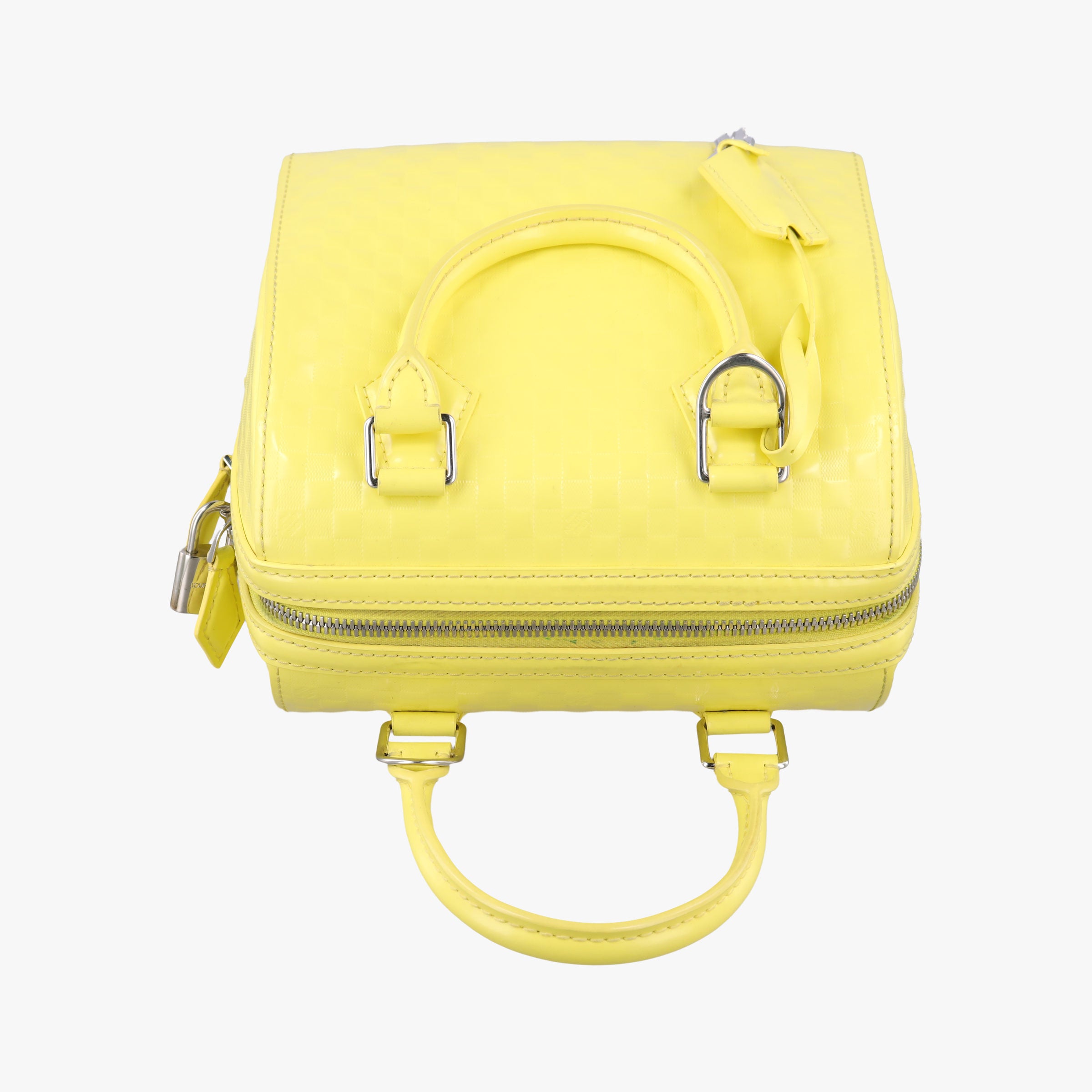 Secondhand Louis Vuitton SPEEDY CUBE PM JAUNE Damier Facets M48902 shoulderbag | stylenewstar