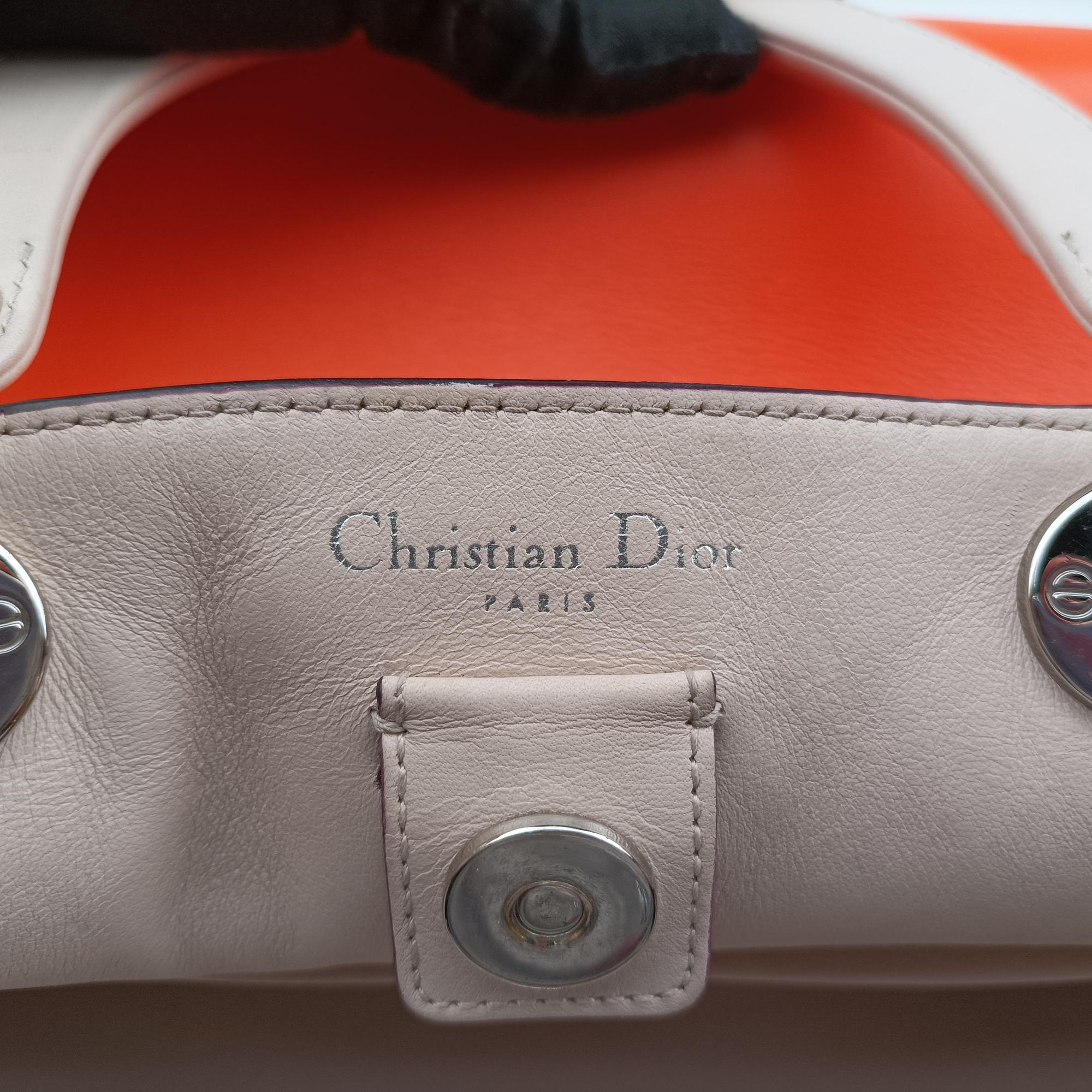 Vintage Christian Dior Diorissimo Orange × Multicolor Leather × Snakeskin  shoulderbag | stylenewstar