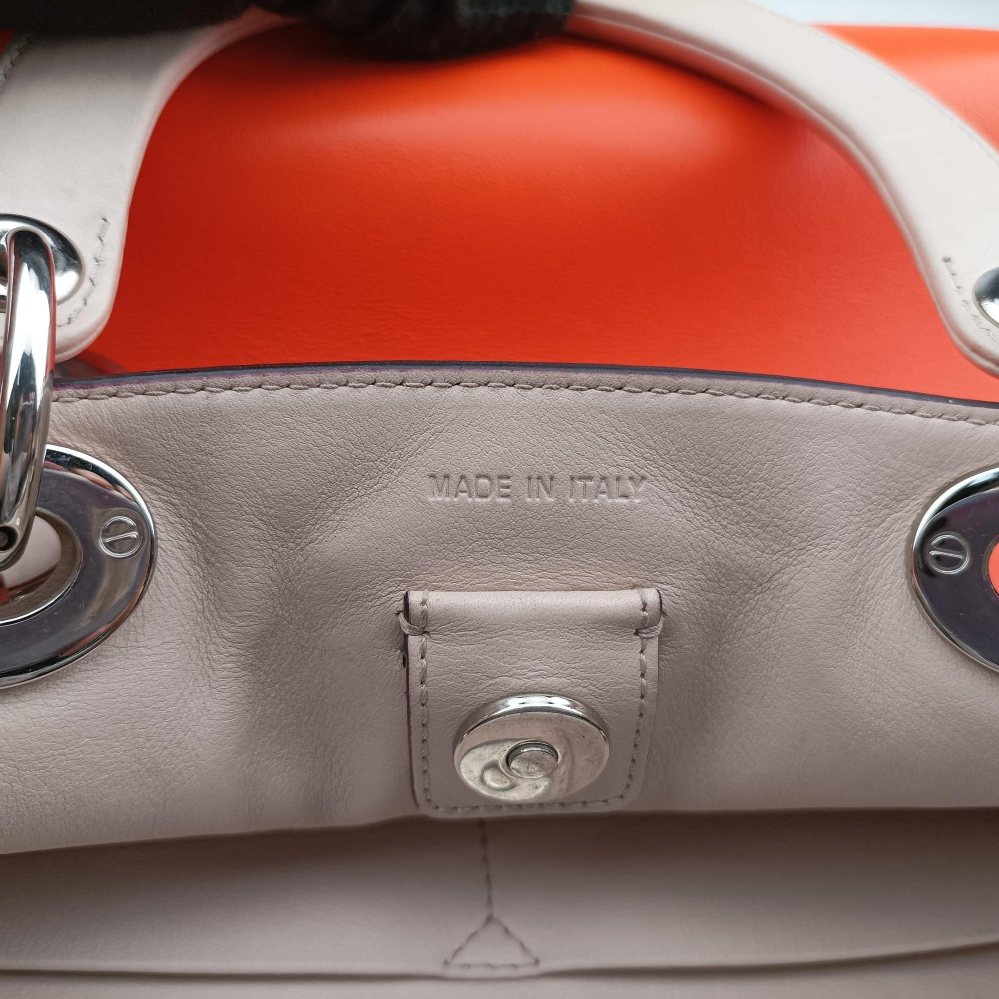 Vintage Christian Dior Diorissimo Orange × Multicolor Leather × Snakeskin  shoulderbag | stylenewstar