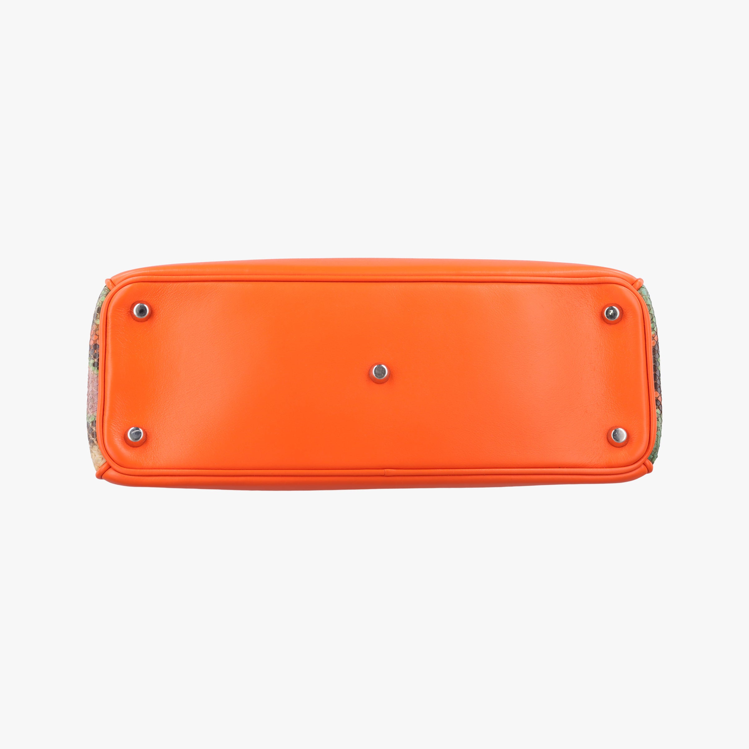 Vintage Christian Dior Diorissimo Orange × Multicolor Leather × Snakeskin  shoulderbag | stylenewstar