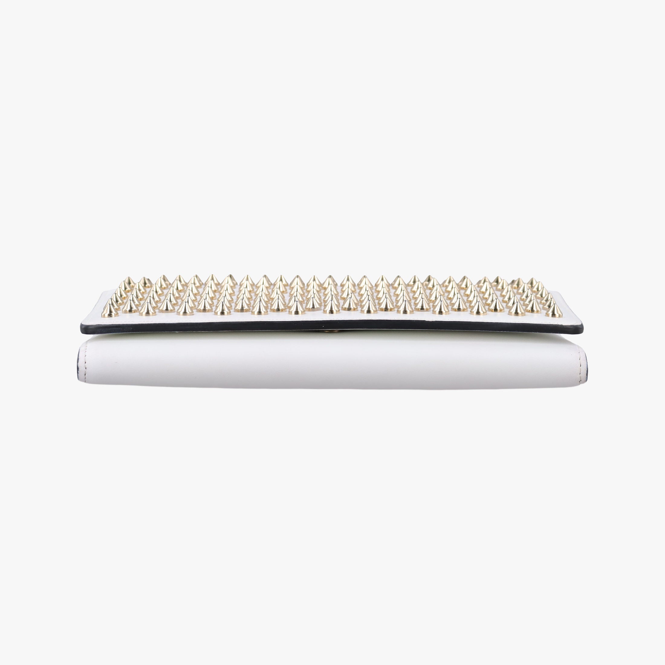 Secondhand Christian Louboutin Paloma Clutch White Leather  clutchbag | stylenewstar