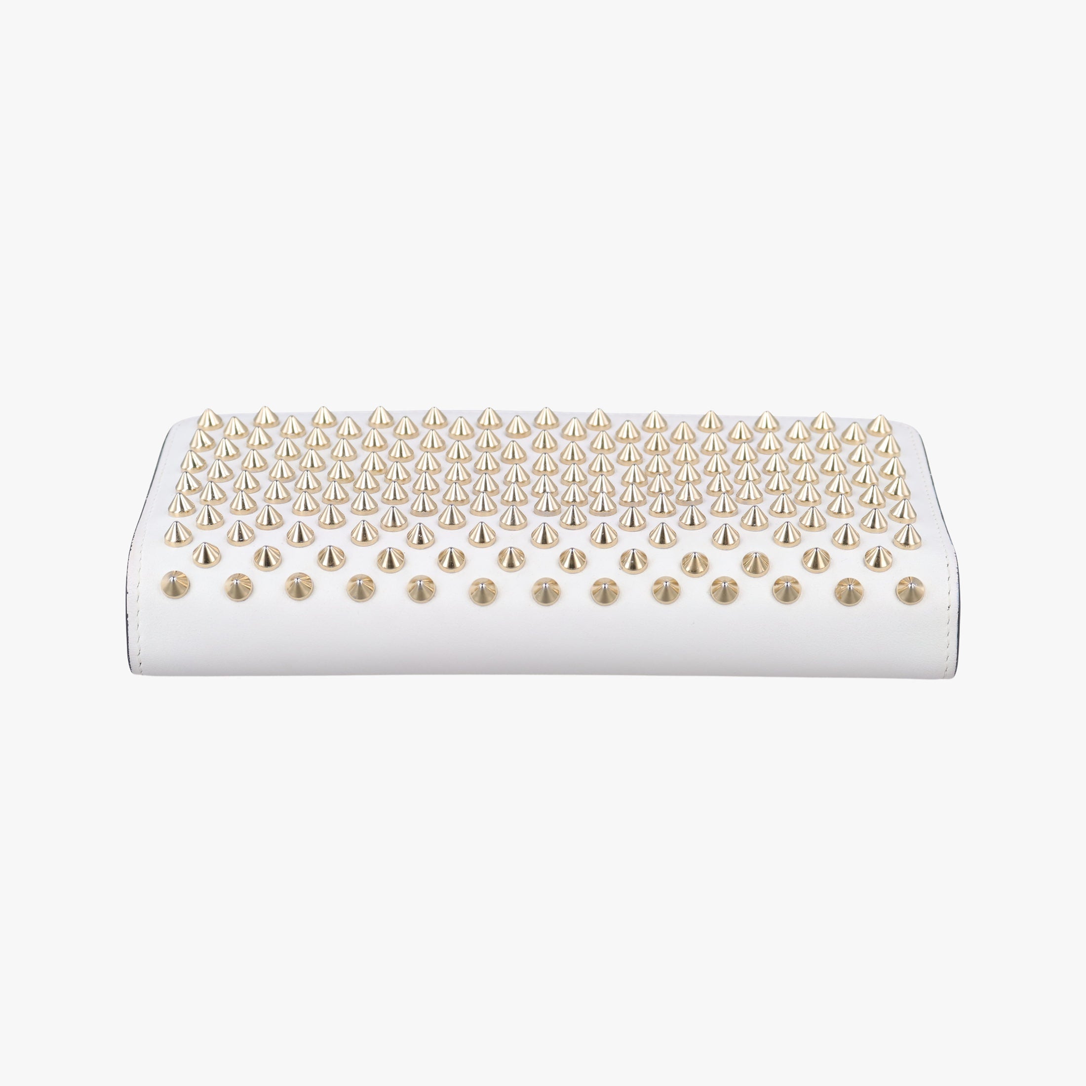 Secondhand Christian Louboutin Paloma Clutch White Leather  clutchbag | stylenewstar