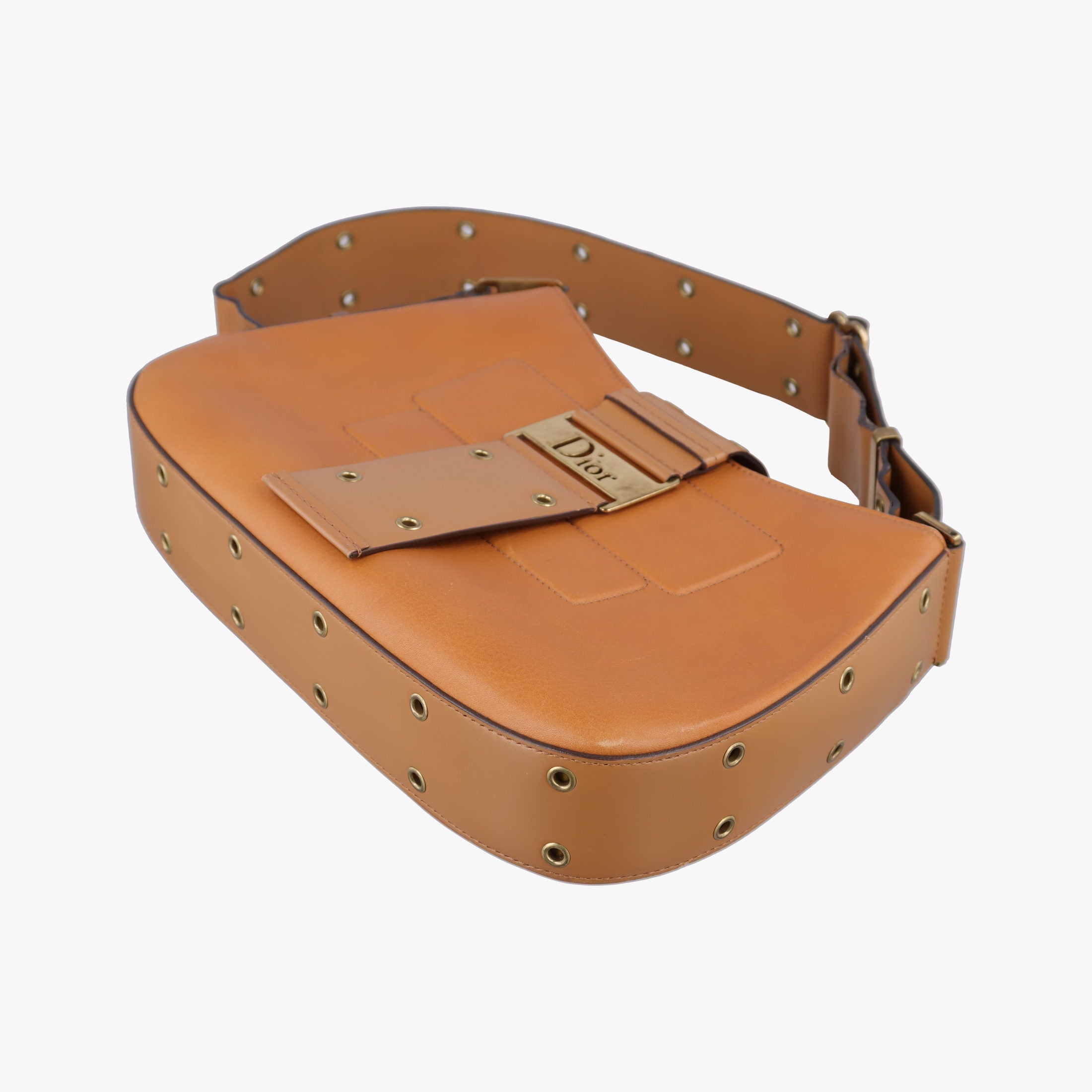 Secondhand Christian Dior Street Chic Columbus Brown Leather  shoulderbag | stylenewstar