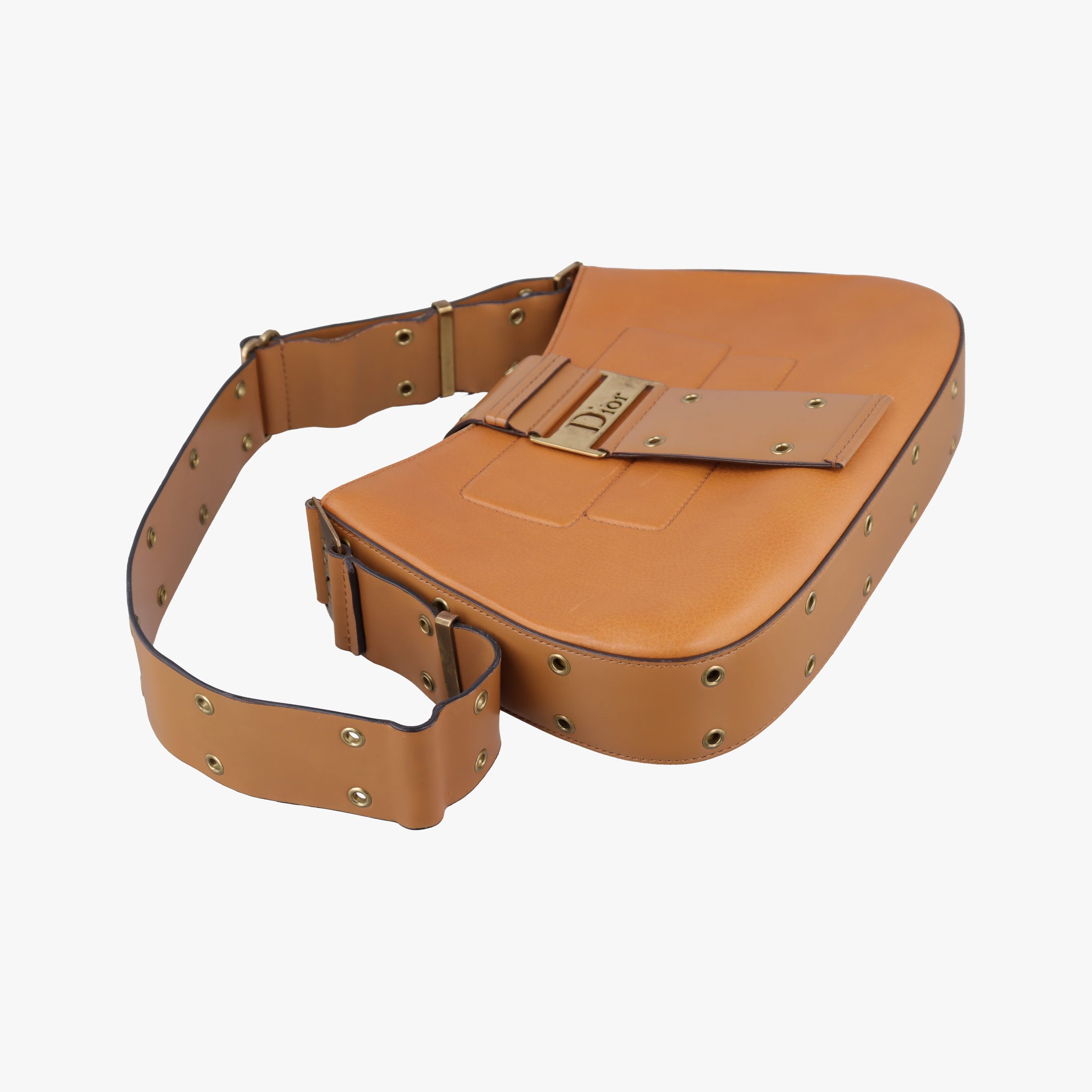 Secondhand Christian Dior Street Chic Columbus Brown Leather  shoulderbag | stylenewstar