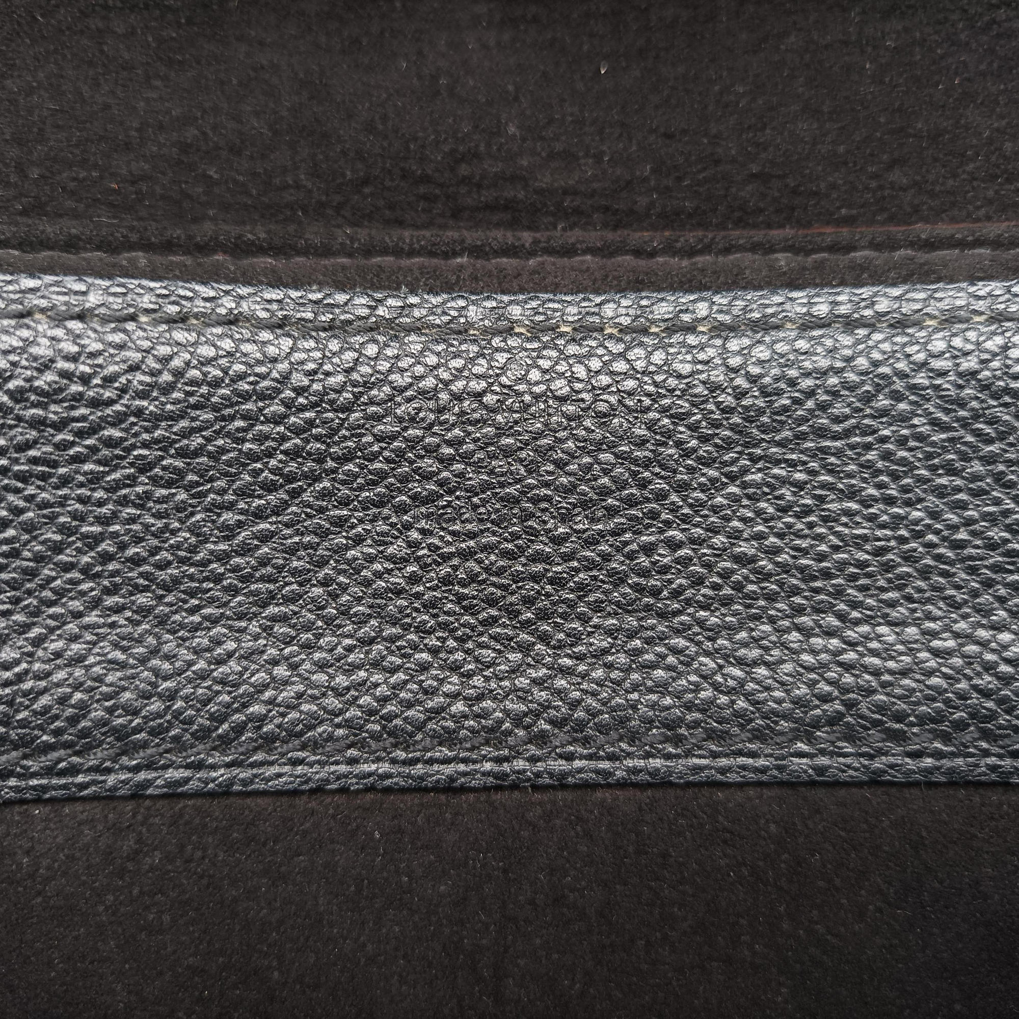Pre-owned Louis Vuitton PALLAS Chain Brown×Noir Monogram Canvas×calf leather M41223 shoulderbag | stylenewstar