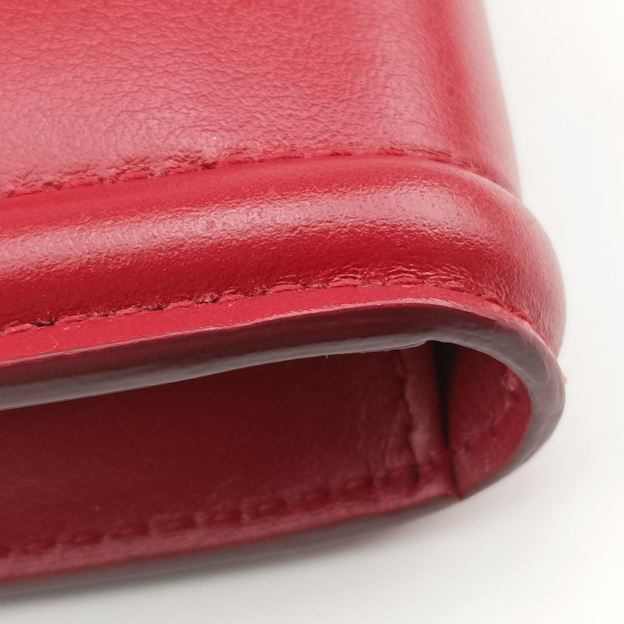 Vintage Dolce & Gabbana DEVOTION Red Leather  shoulderbag | stylenewstar