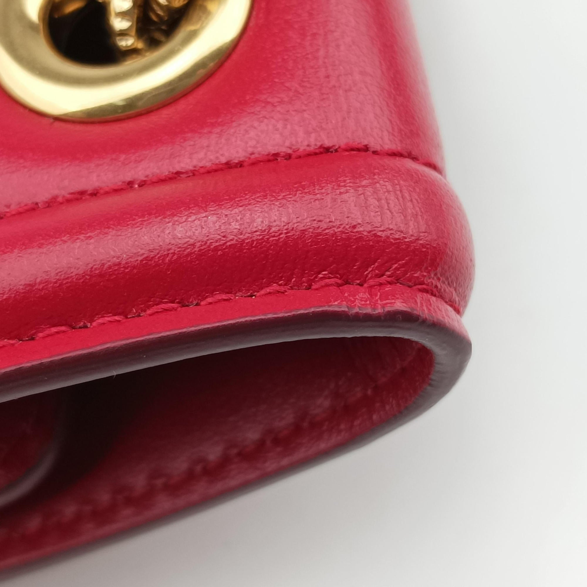 Vintage Dolce & Gabbana DEVOTION Red Leather  shoulderbag | stylenewstar
