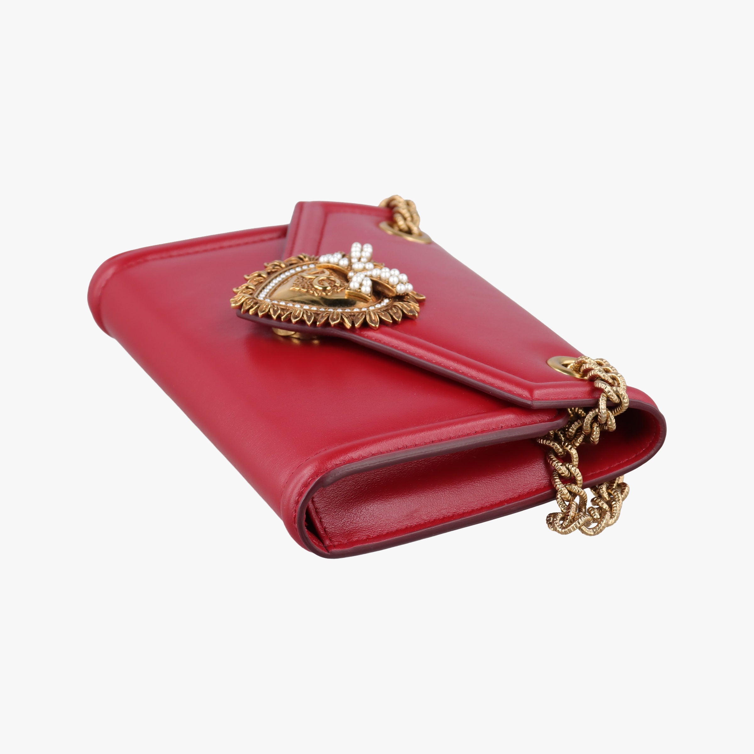 Vintage Dolce & Gabbana DEVOTION Red Leather  shoulderbag | stylenewstar