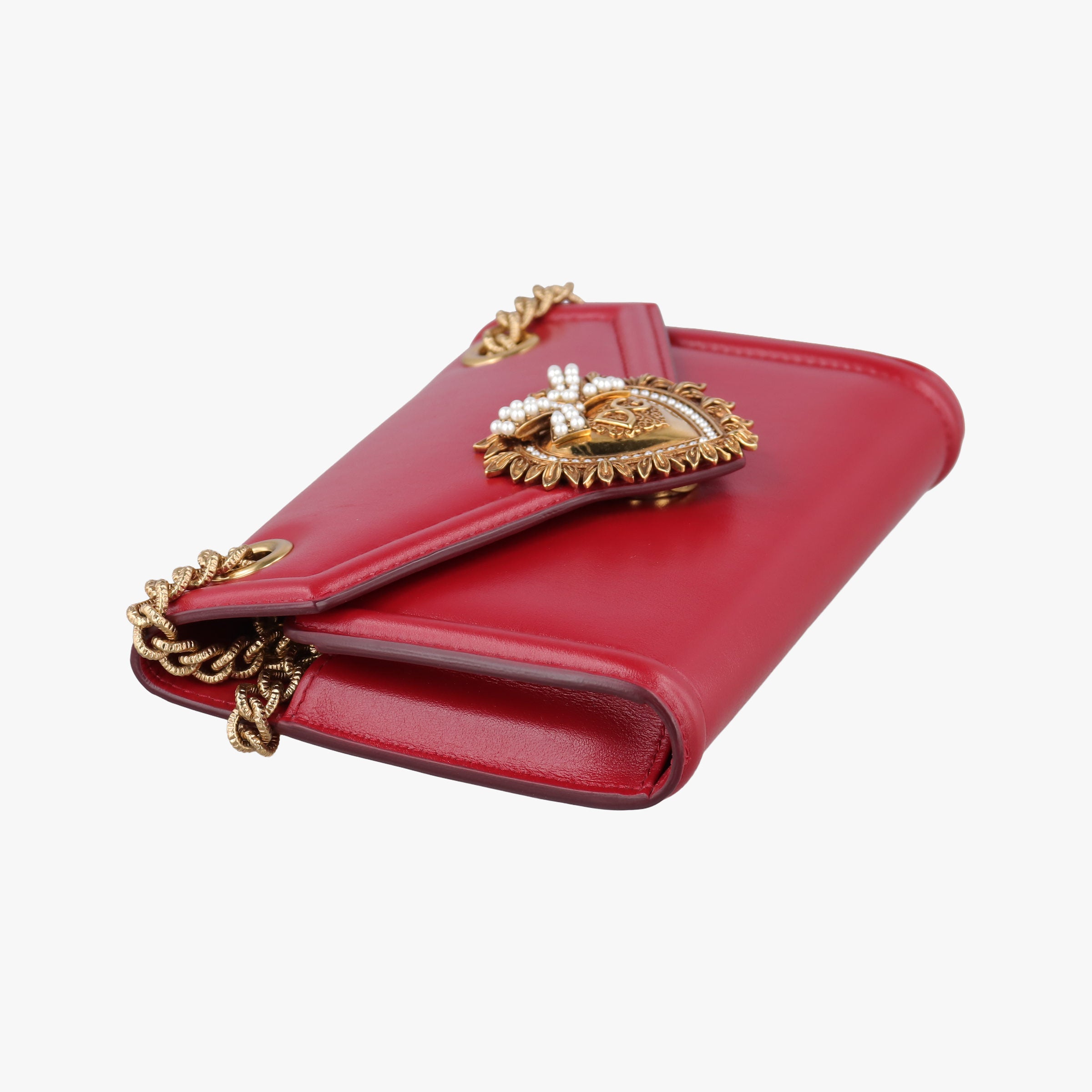 Vintage Dolce & Gabbana DEVOTION Red Leather  shoulderbag | stylenewstar