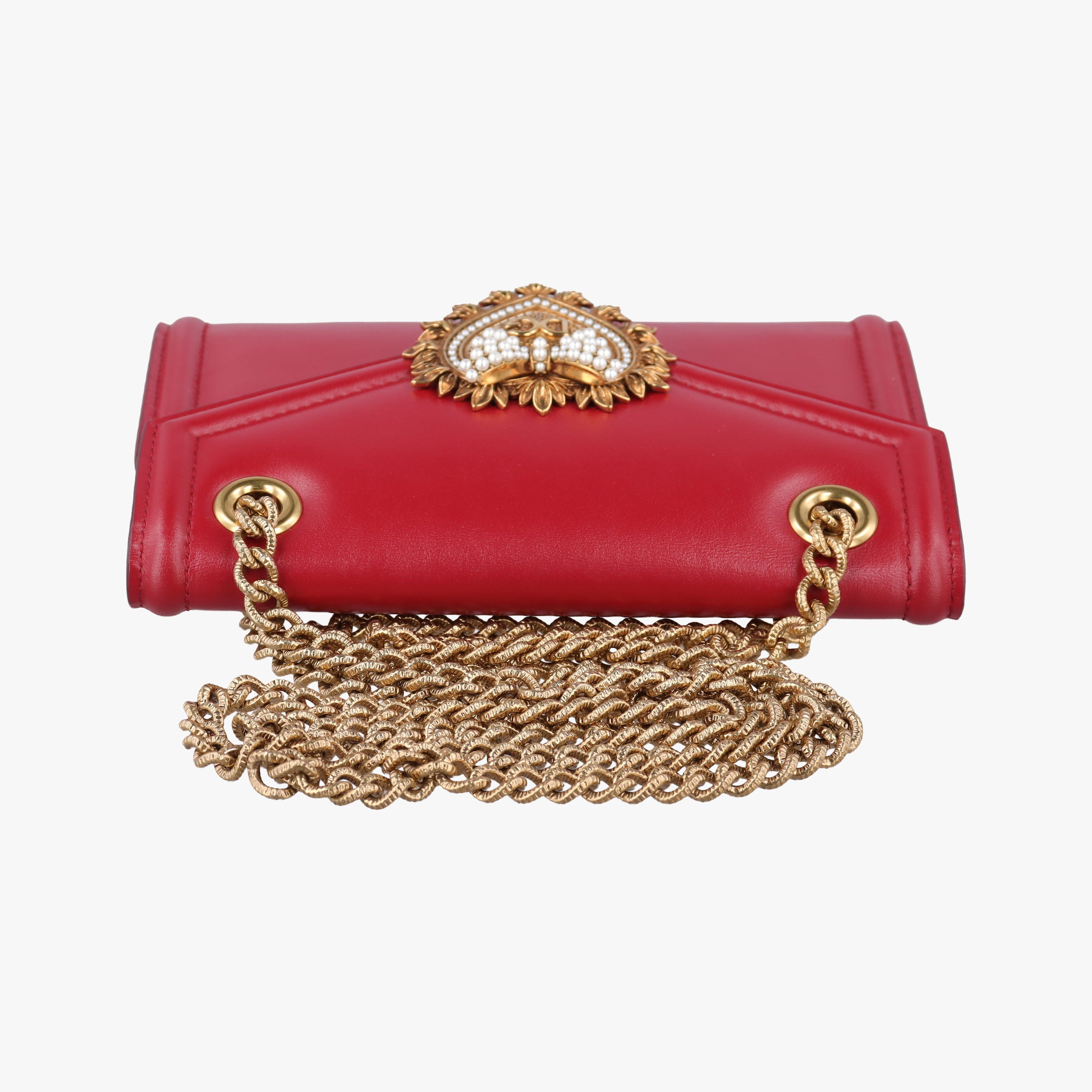 Vintage Dolce & Gabbana DEVOTION Red Leather  shoulderbag | stylenewstar