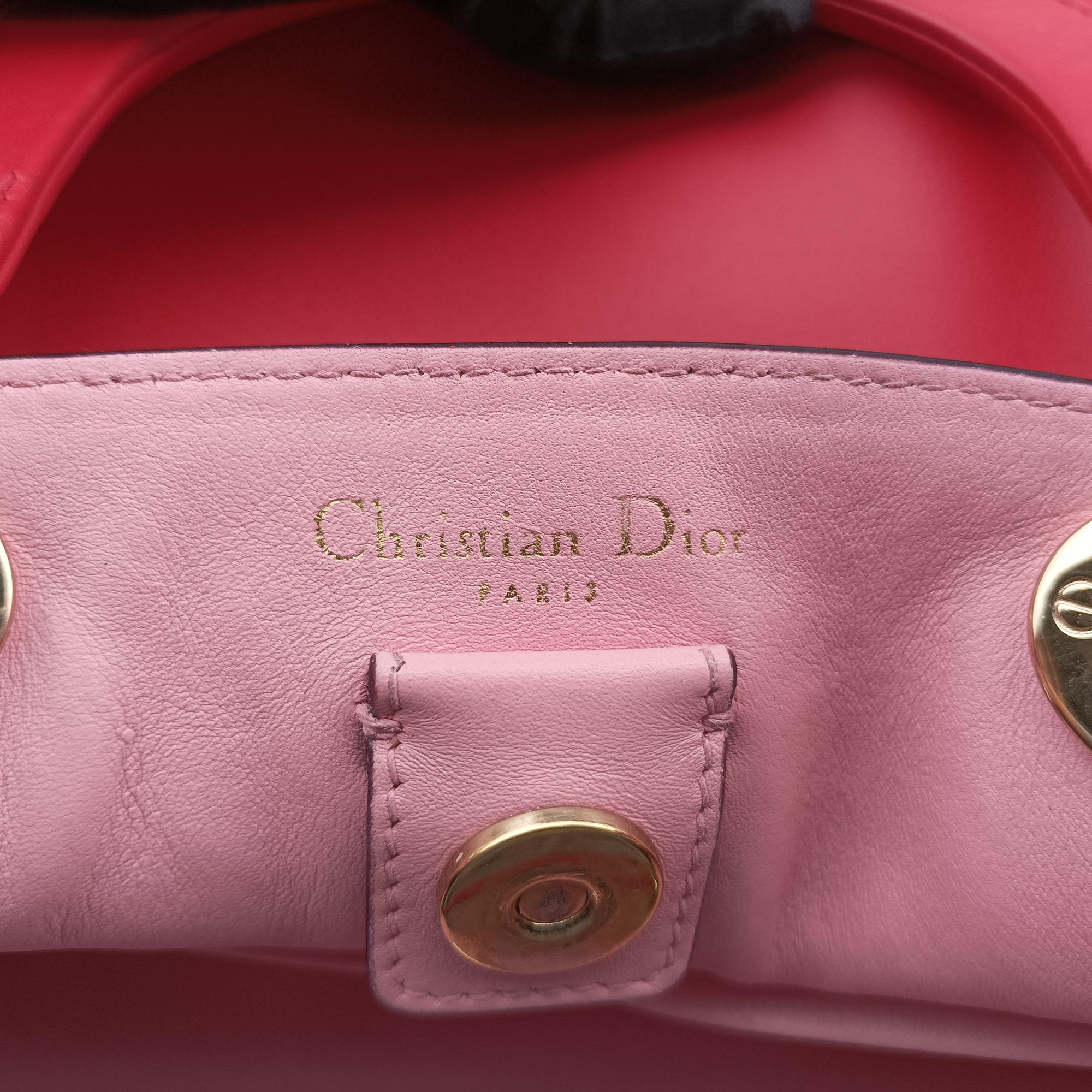 Vintage Christian Dior Diorissimo Red Leather  shoulderbag | stylenewstar