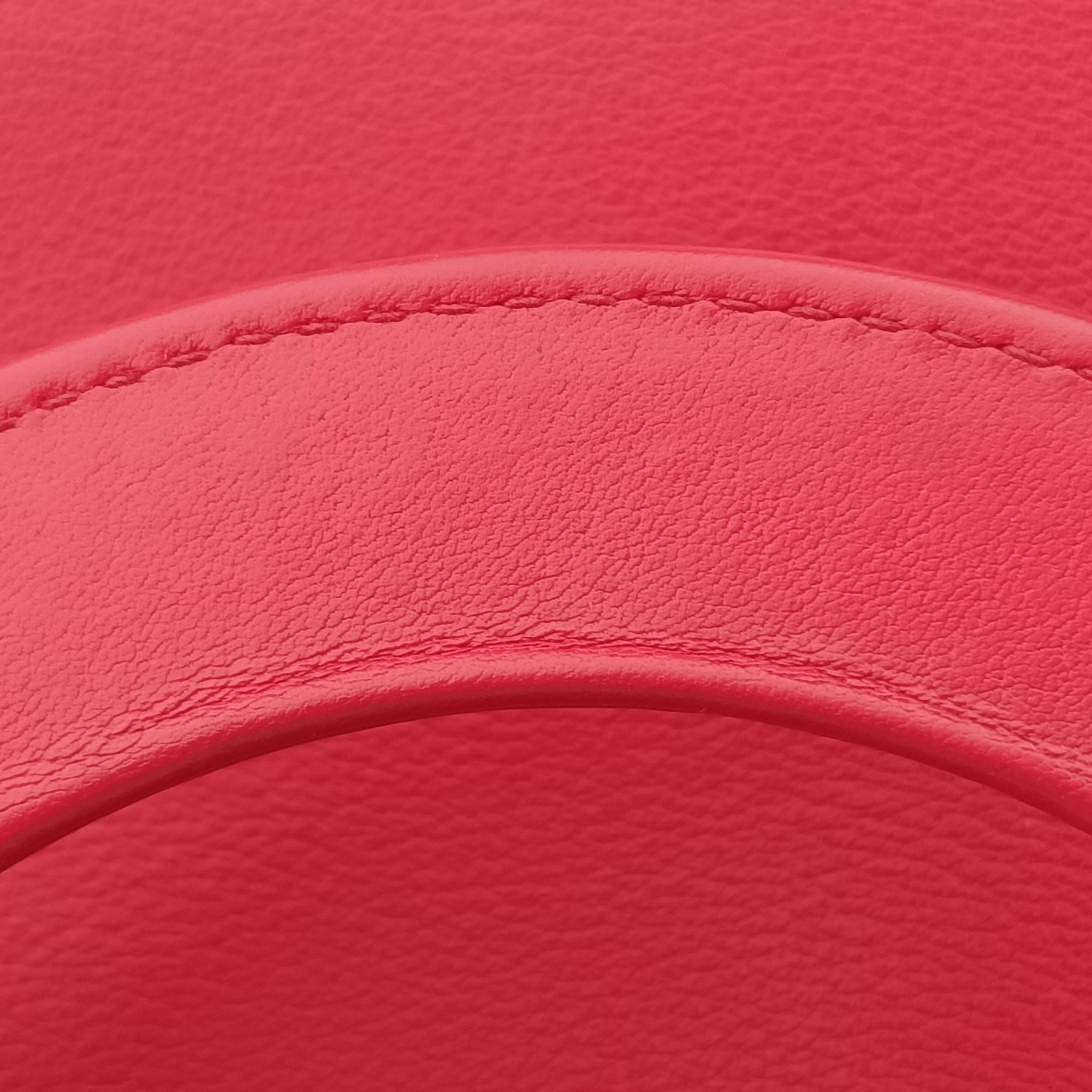 Vintage Christian Dior Diorissimo Red Leather  shoulderbag | stylenewstar